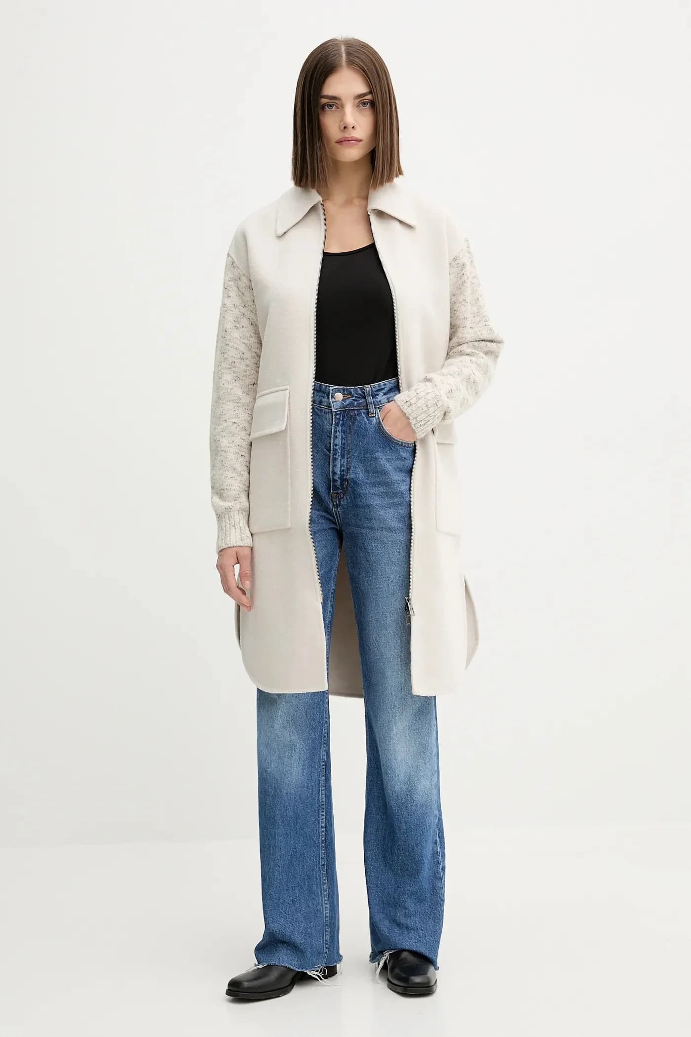 JINU шерстяное пальто - фото 2