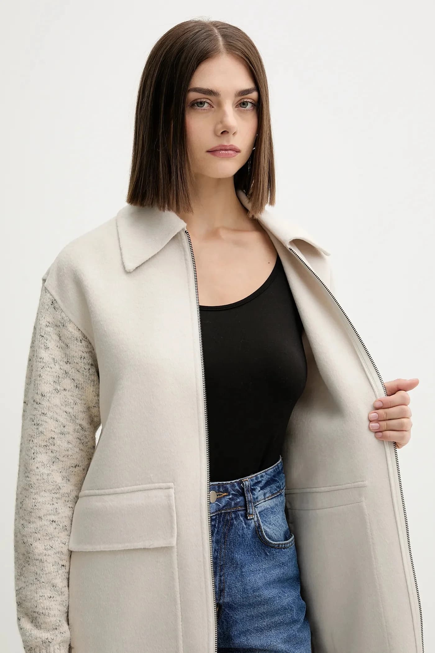 JINU шерстяное пальто - фото 6