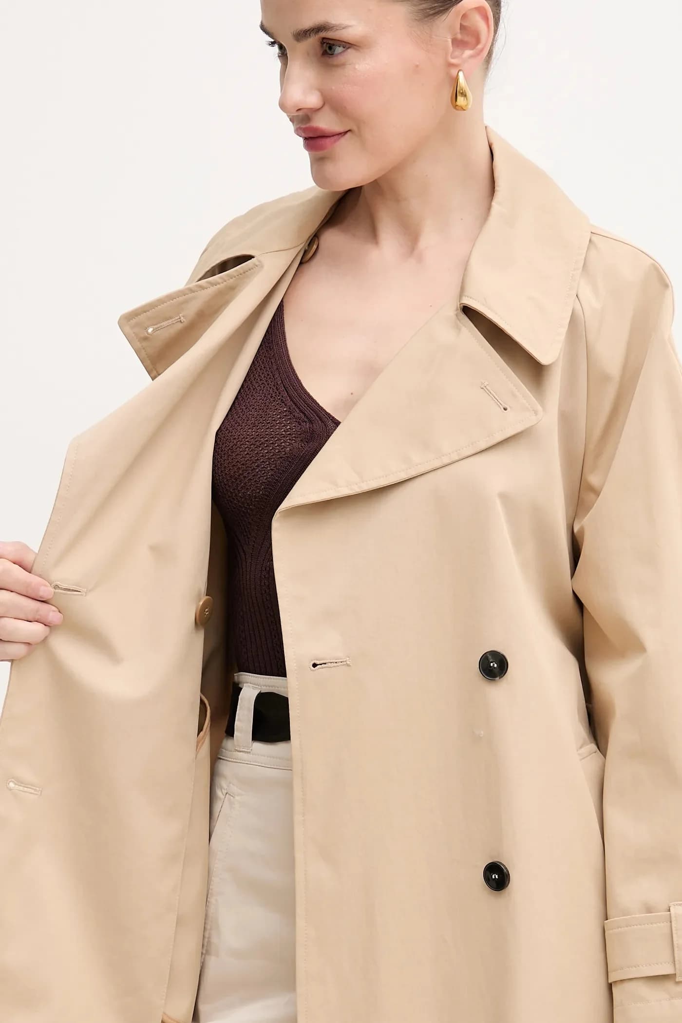 Тренч GROLLA из хлопка - фото 6