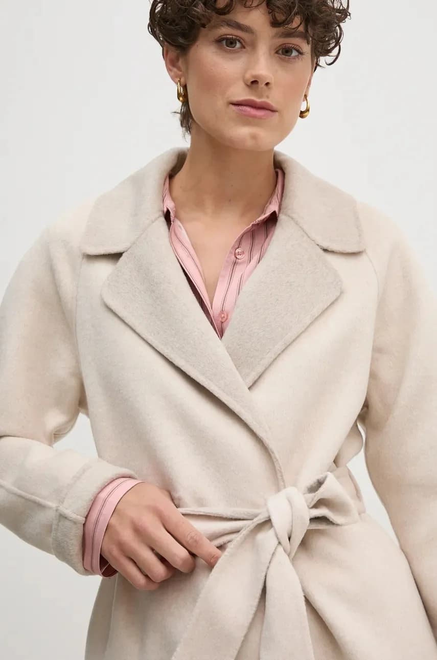 Шерстяное пальто - фото 4