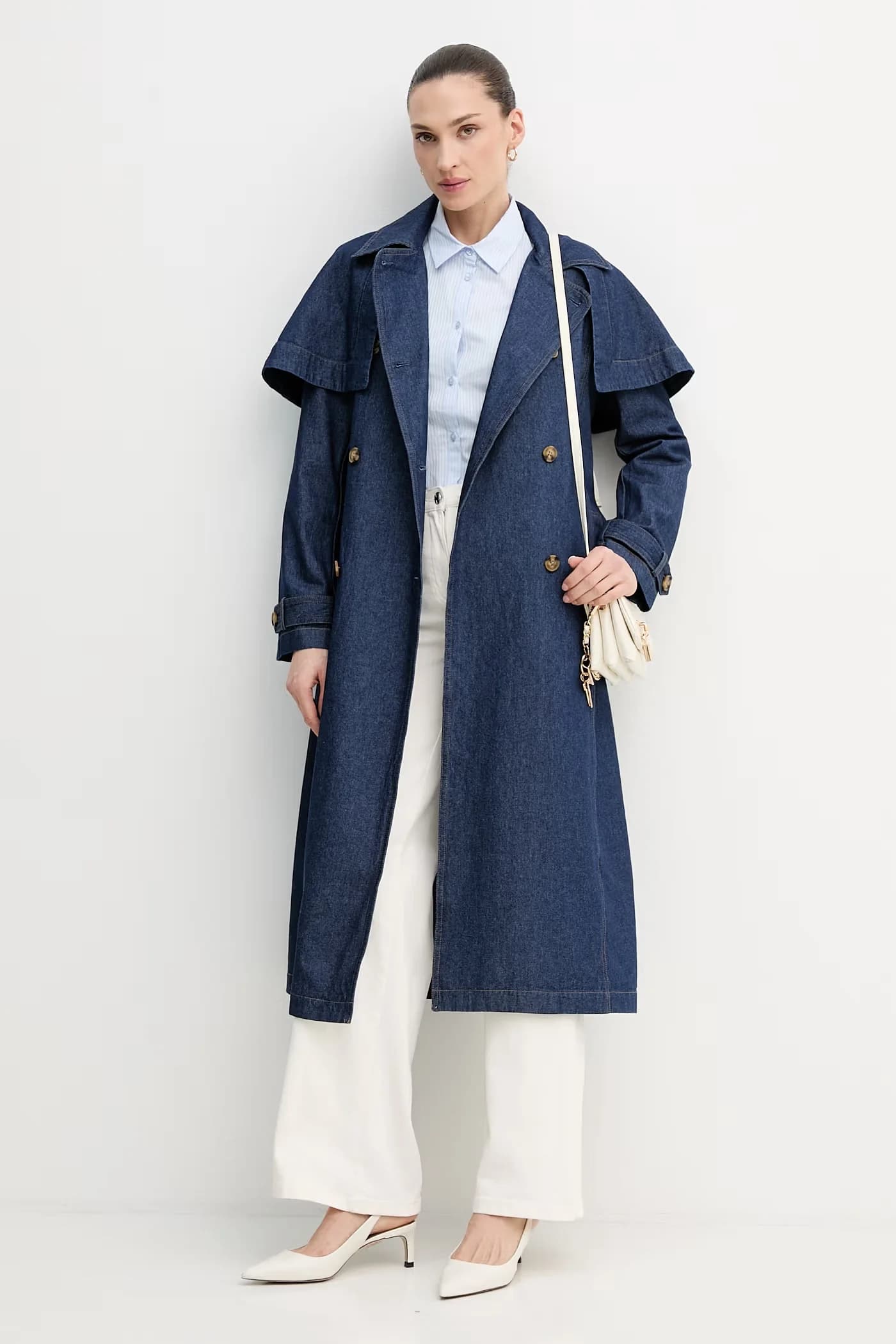 Джинсовое пальто - фото 2