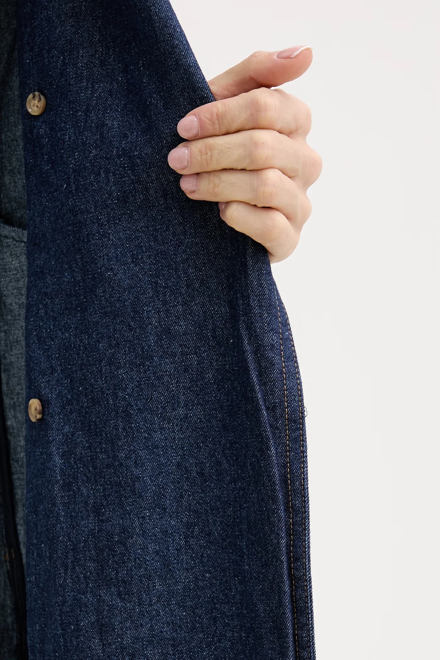 Джинсовое пальто - фото 7