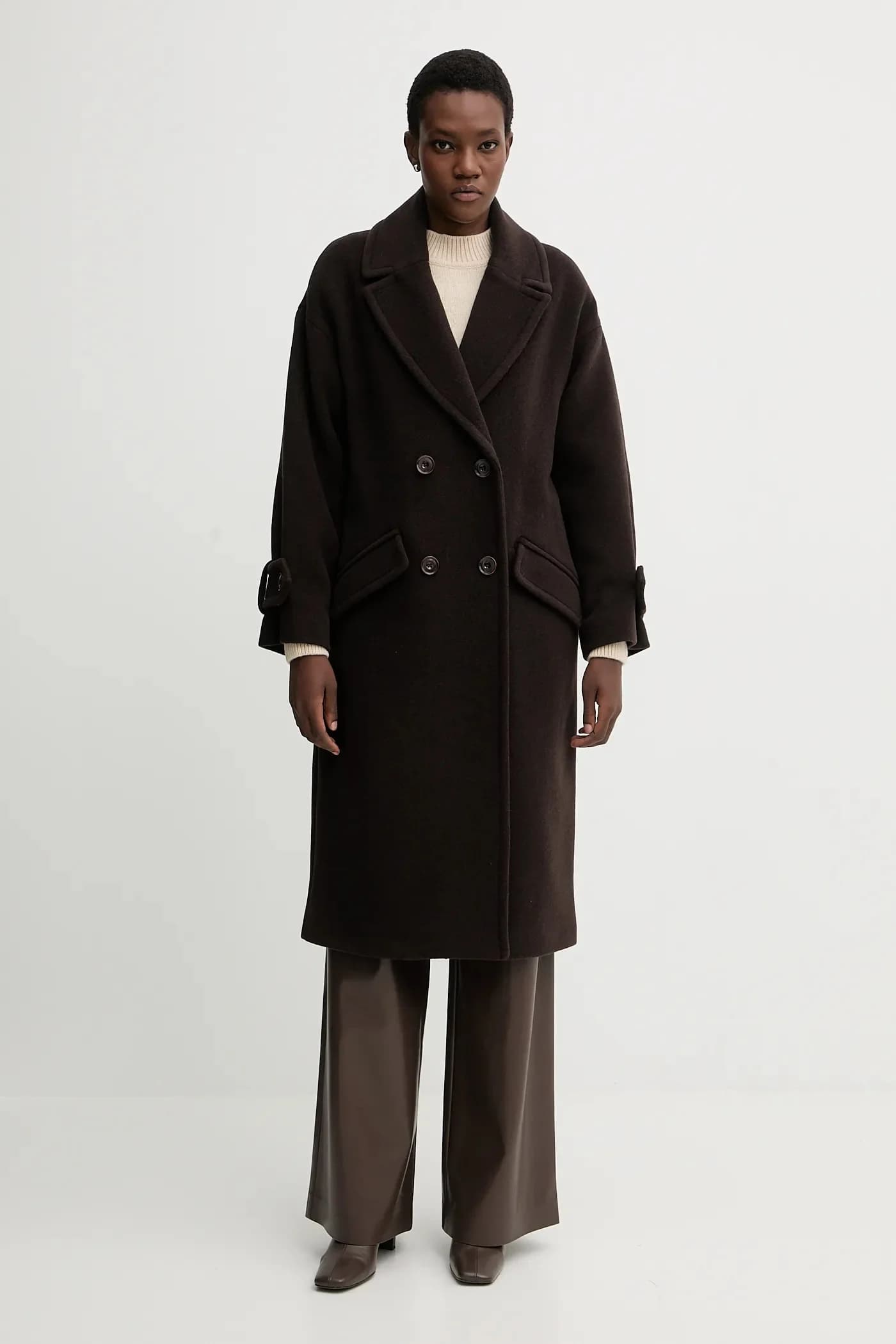 Пальто с добавлением шерсти