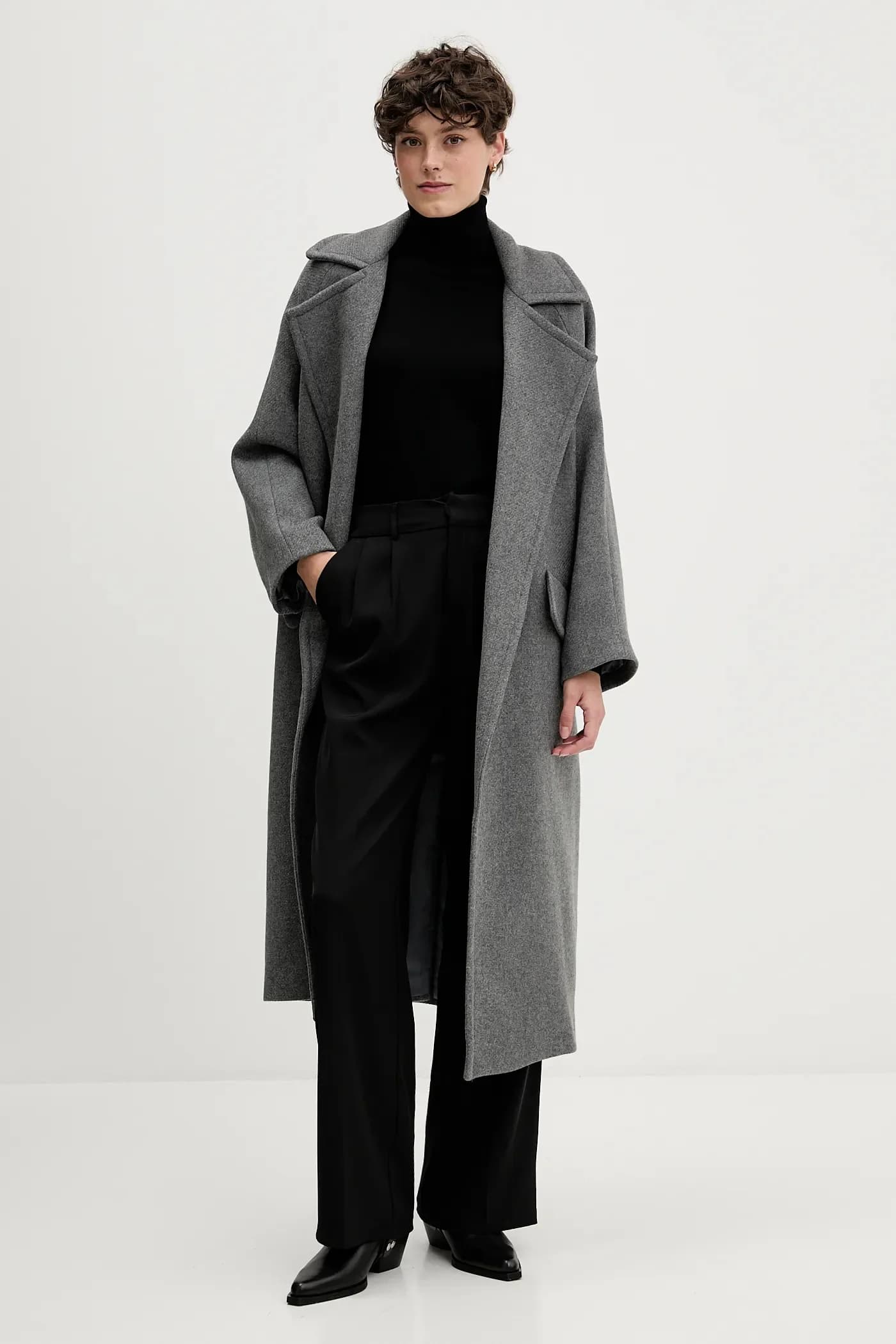 Пальто с добавлением шерсти - фото 2