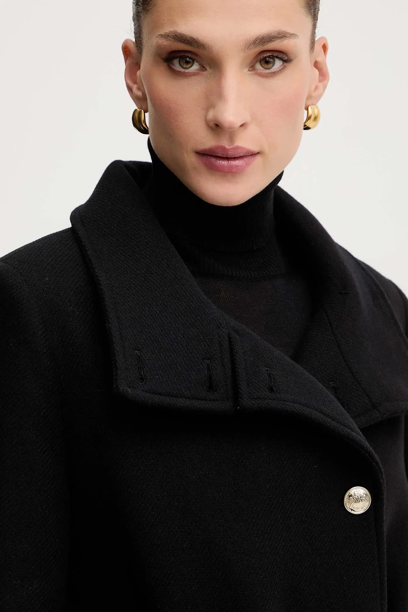 Пальто с добавлением шерсти - фото 4