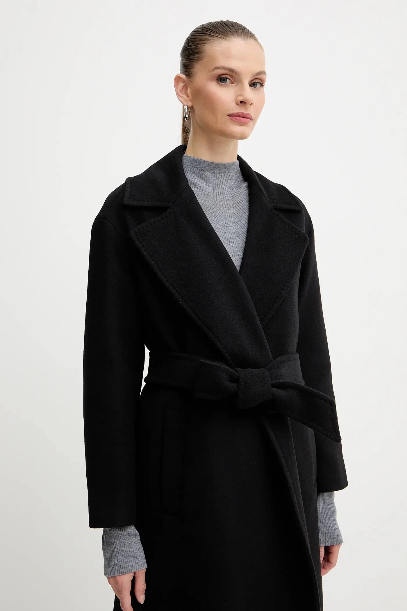 Пальто Emme из смесовой шерсти от Marella - фото 5