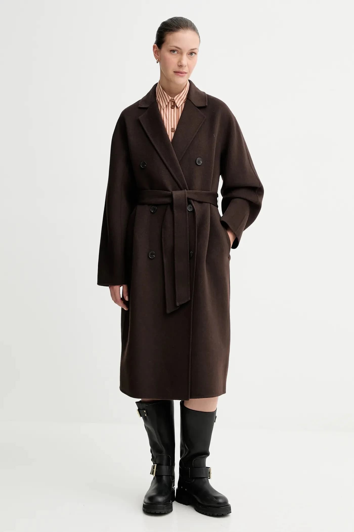 Шерстяное пальто - фото 4