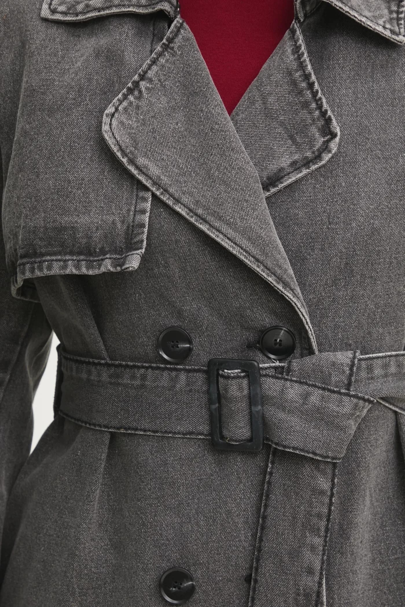 Джинсовое пальто - фото 5