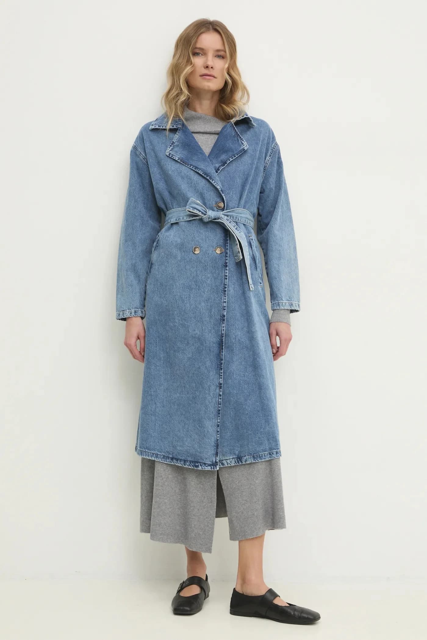 Джинсовое пальто - фото 2