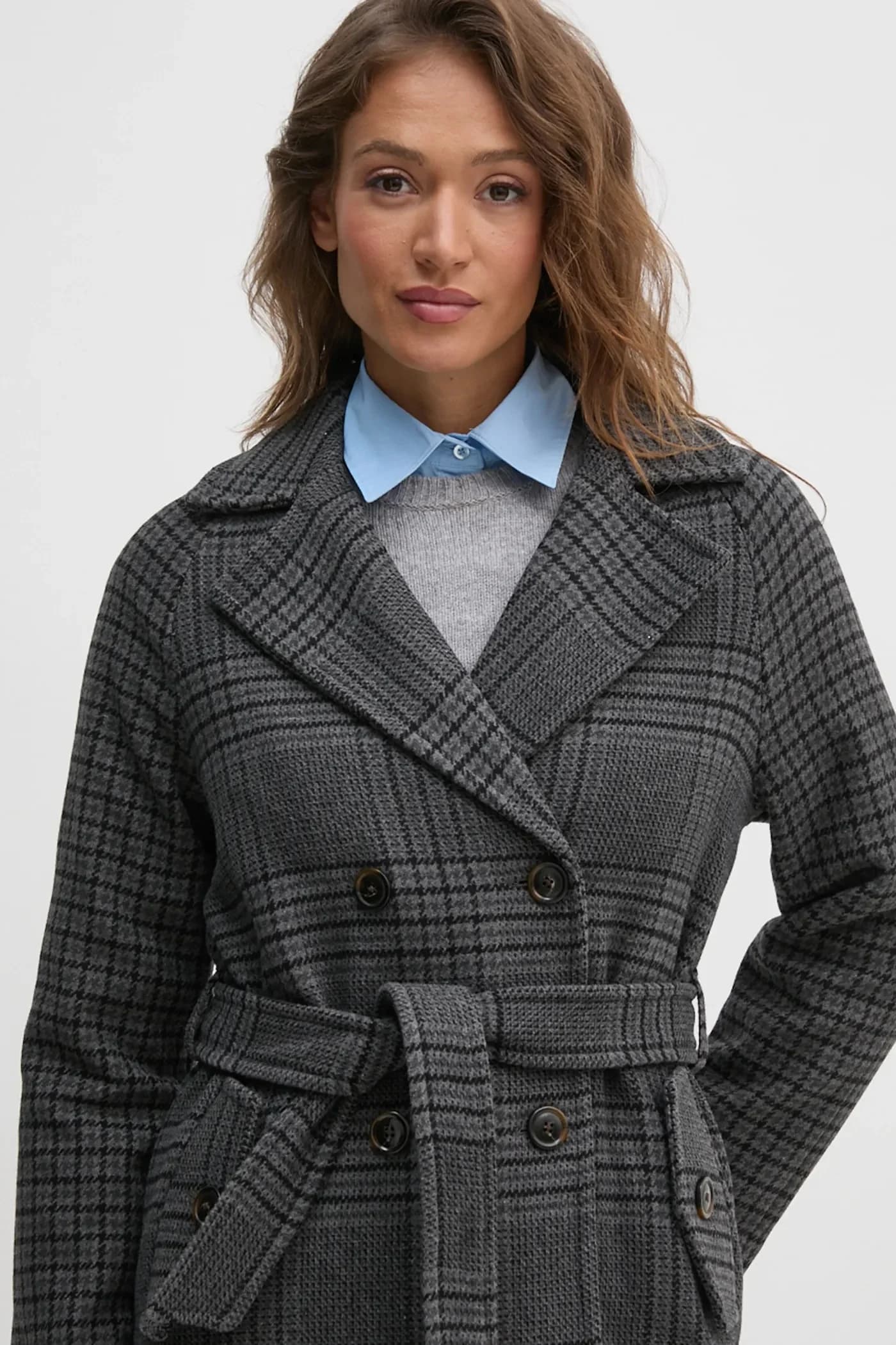 Пальто из смесовой шерсти - фото 2