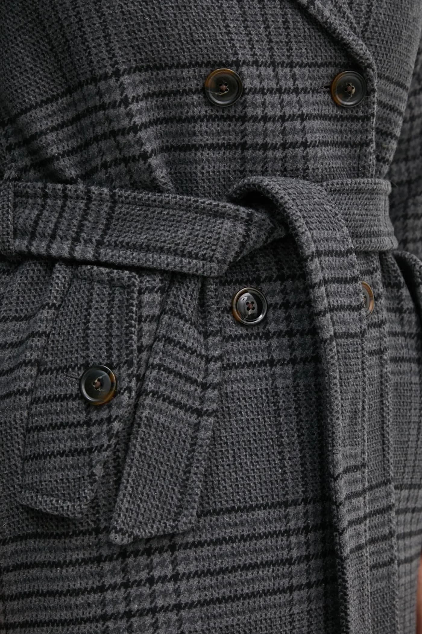 Пальто из смесовой шерсти - фото 5