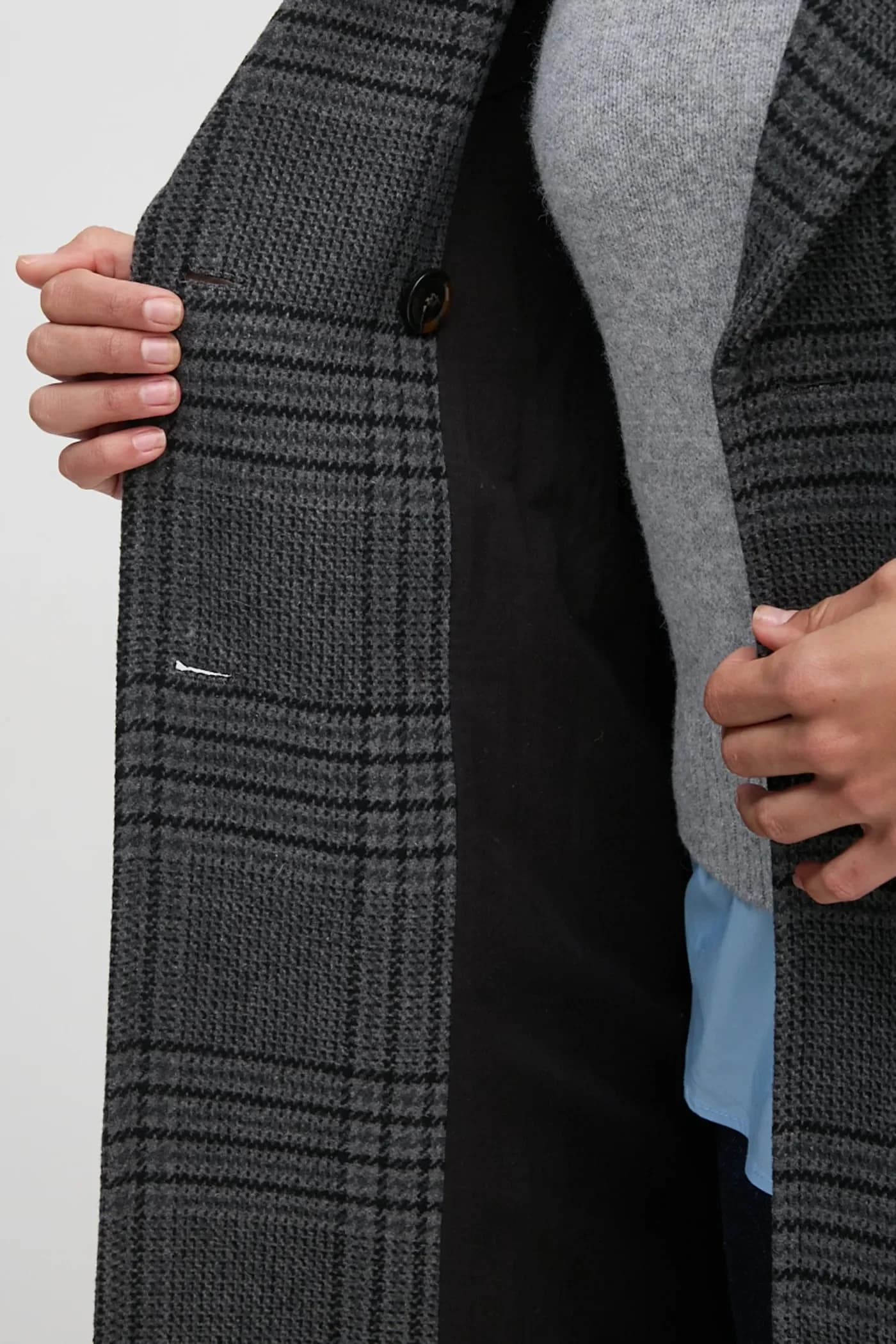 Пальто из смесовой шерсти - фото 6