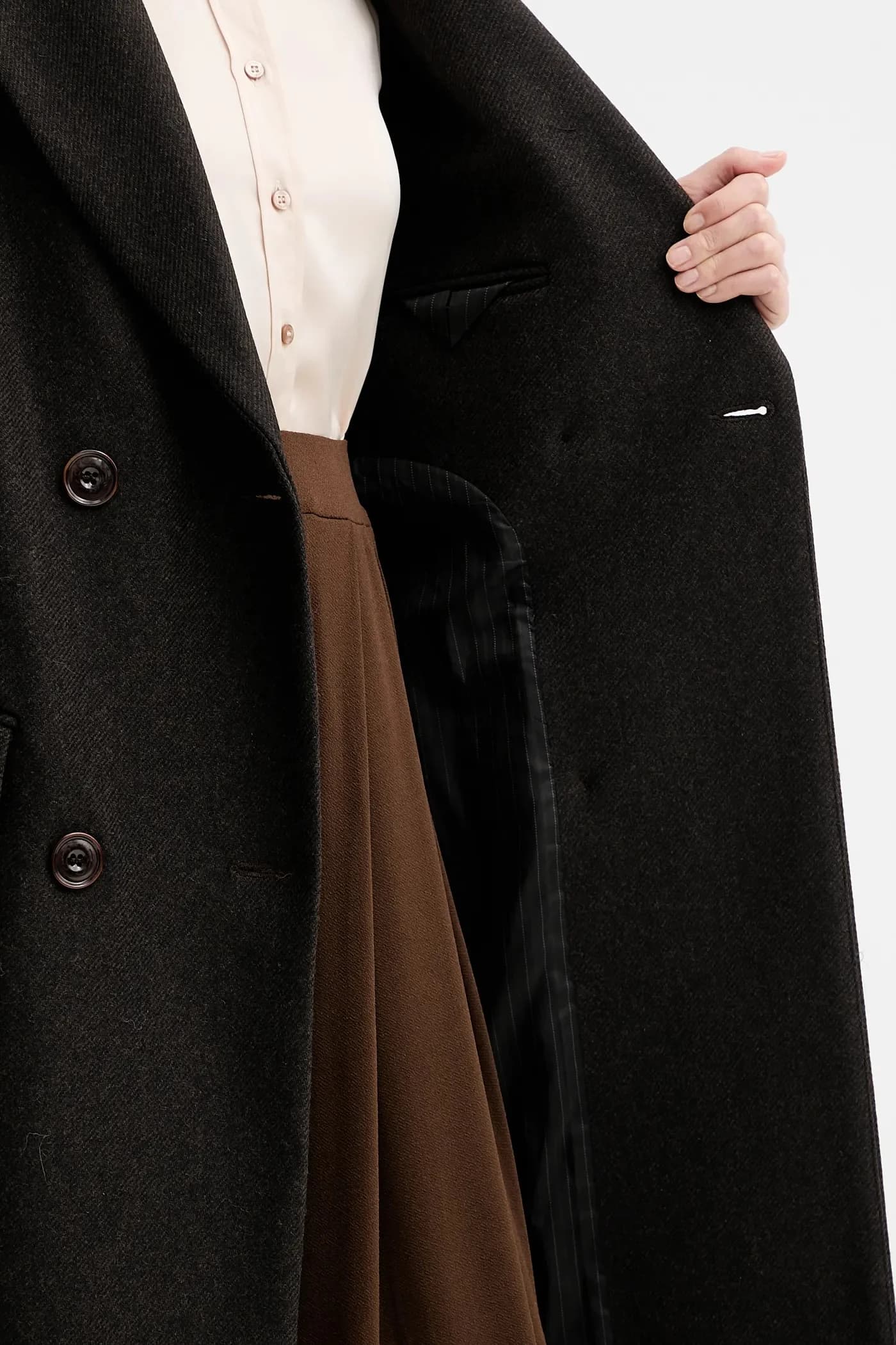 Пальто с добавлением шерсти - фото 6