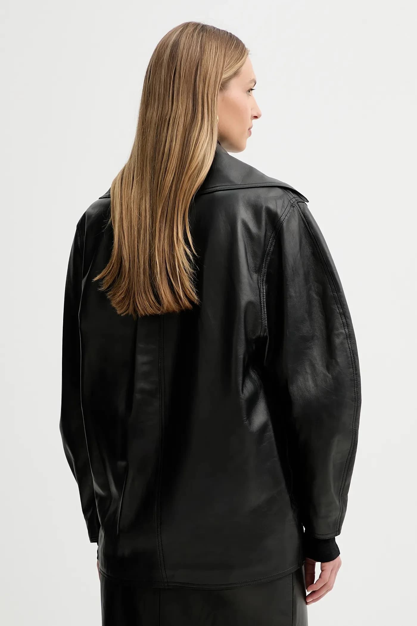 Кожаное пальто - фото 3