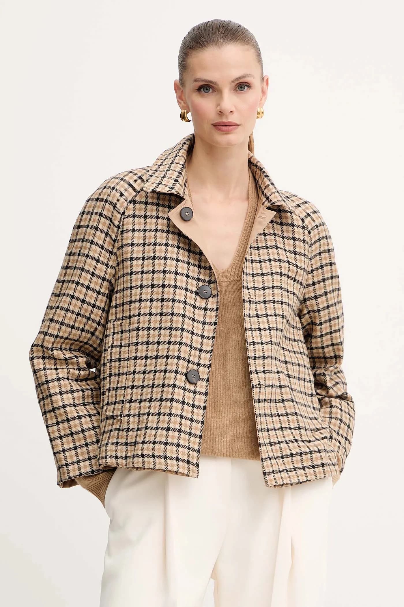 Двустороннее пальто из шерсти