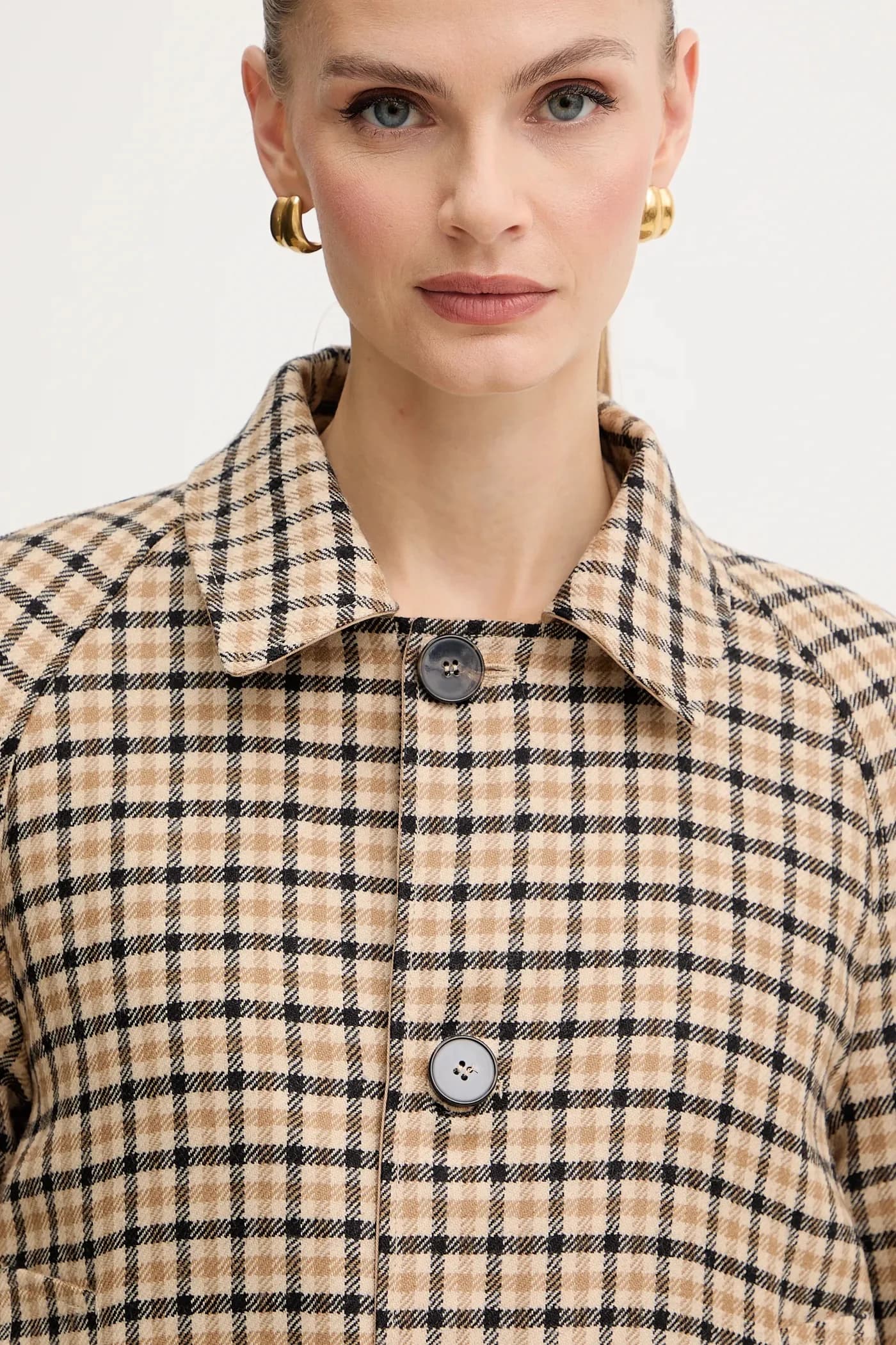 Двустороннее пальто из шерсти - фото 6