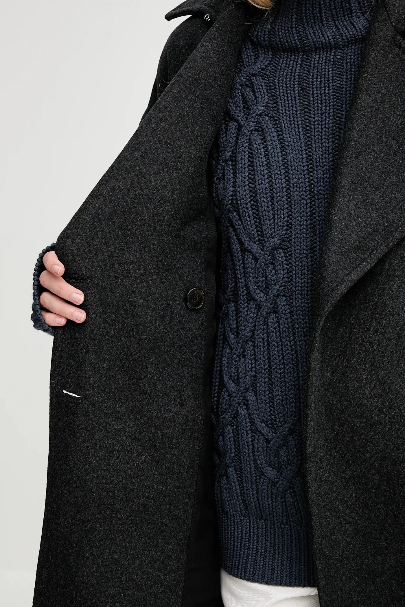 Шерстяное пальто - фото 6