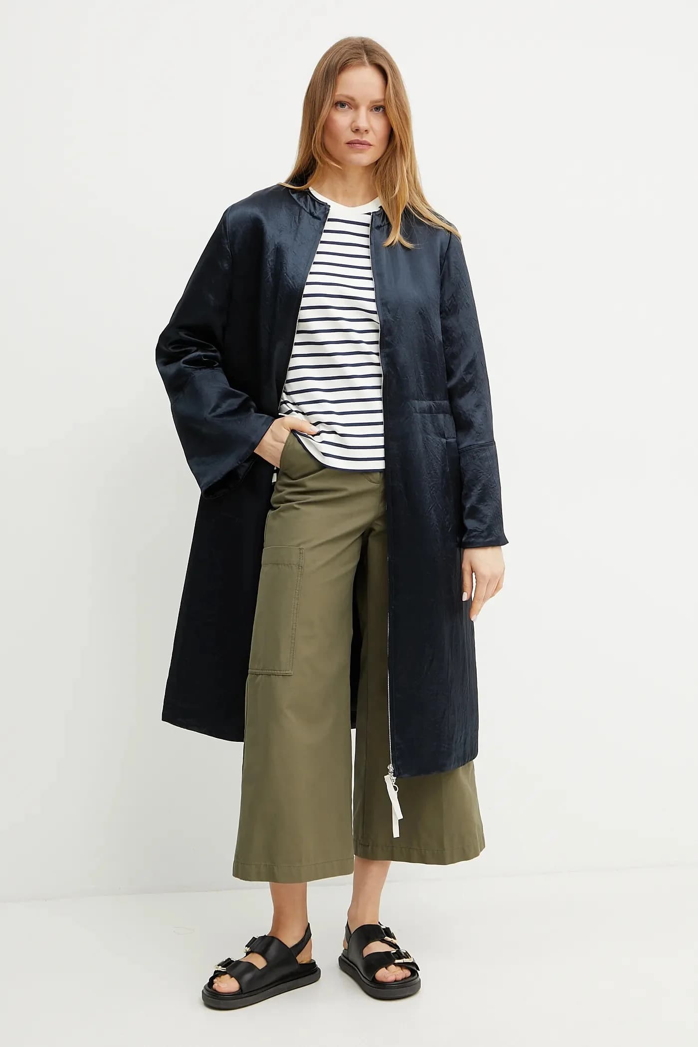 Пальто из смесовой шерсти - фото 2