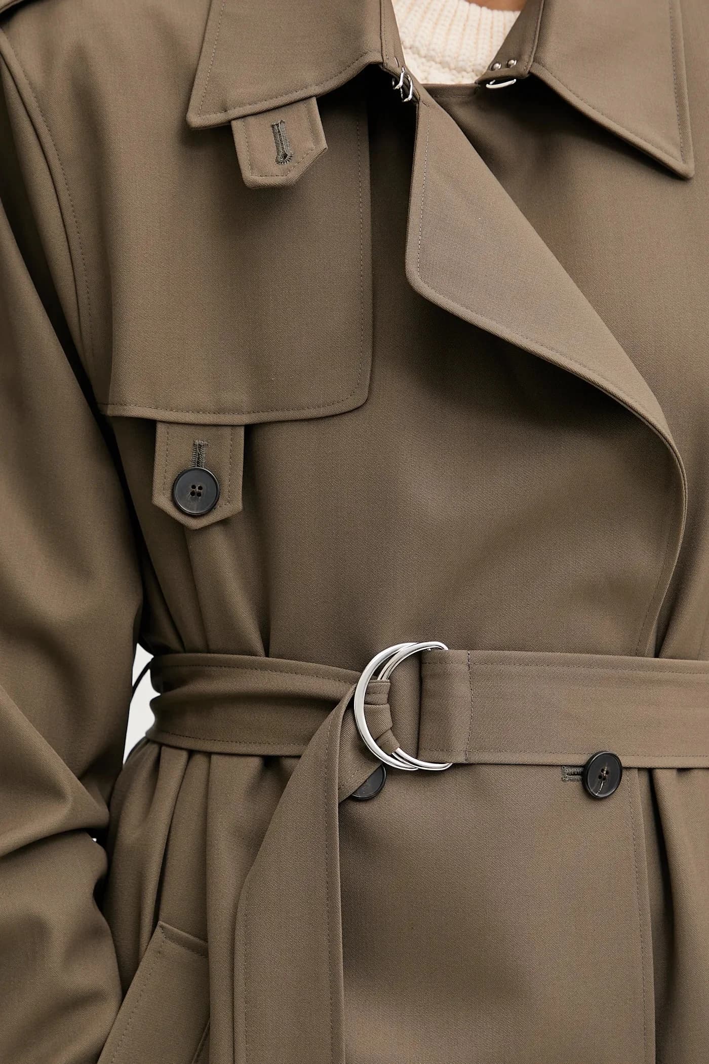 Пальто из смесовой шерсти - фото 5