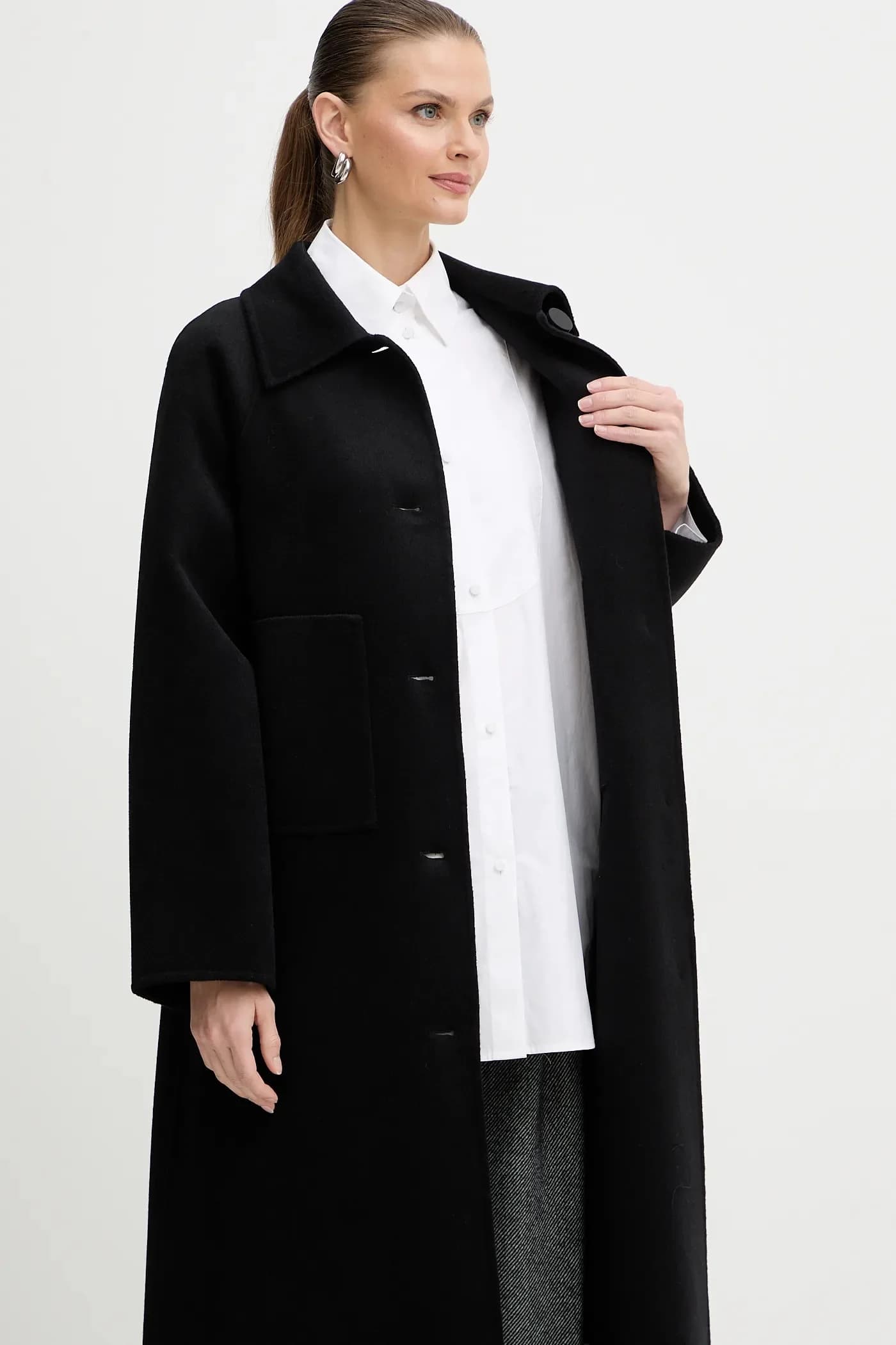 Пальто с добавлением шерсти - фото 6