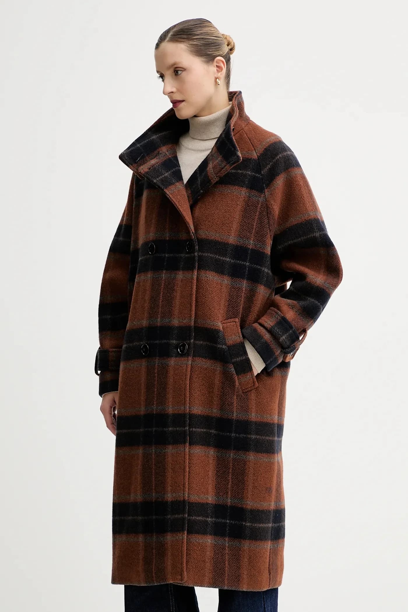 Пальто с добавлением шерсти - фото 4