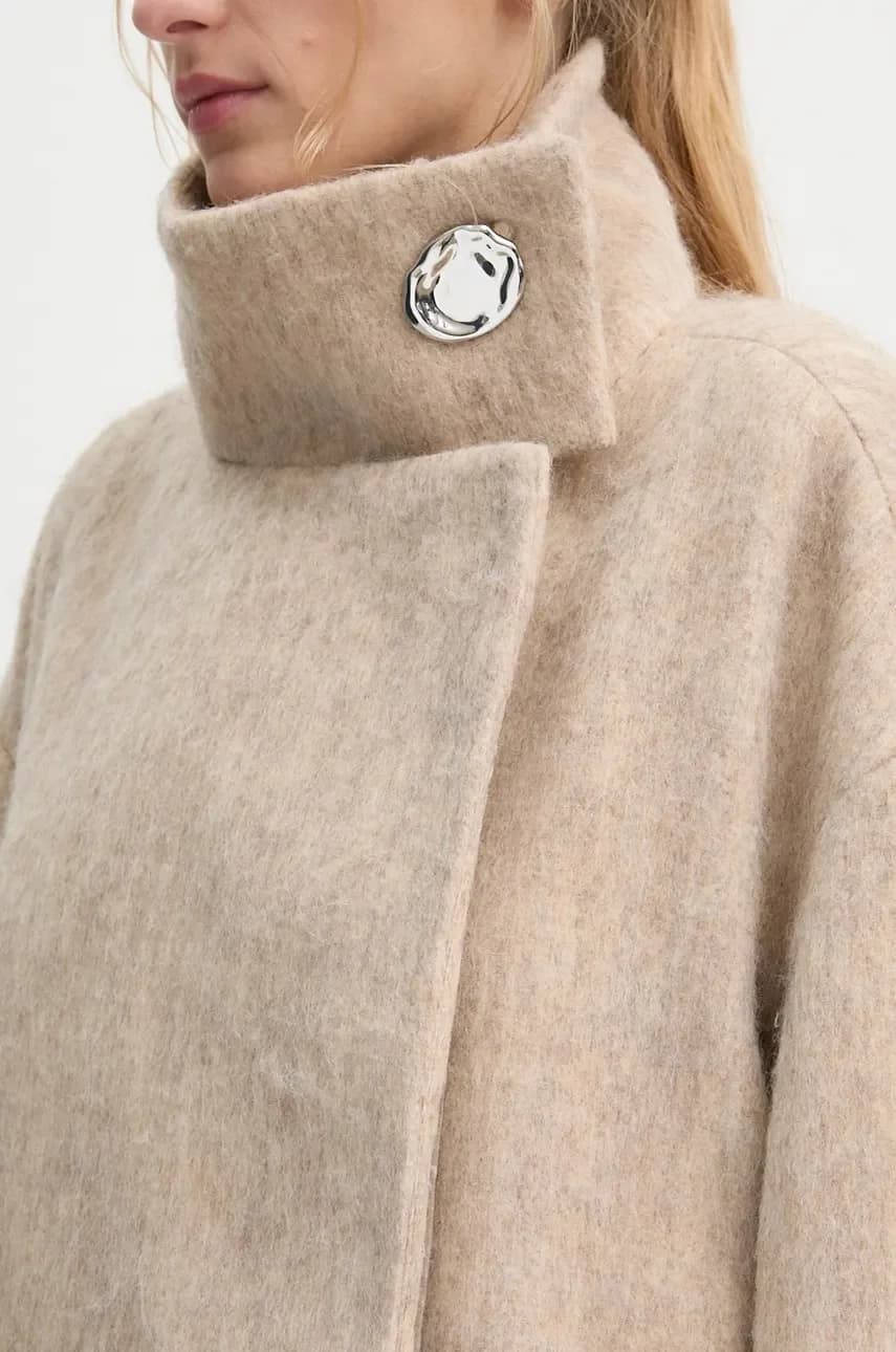 Пальто из смесовой шерсти Keaton - Fluffy Wool Blend - фото 7