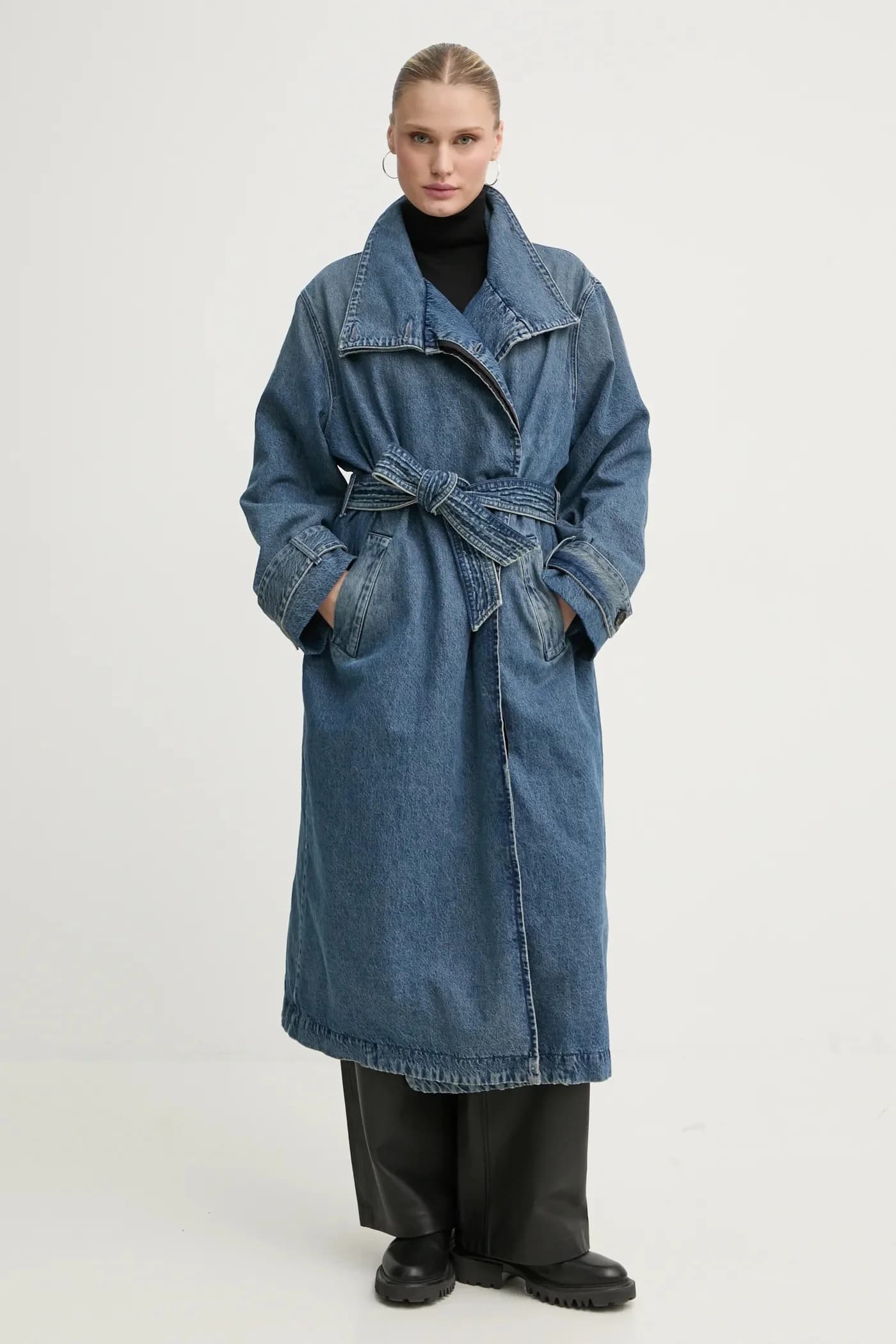 Джинсовое пальто - фото 2