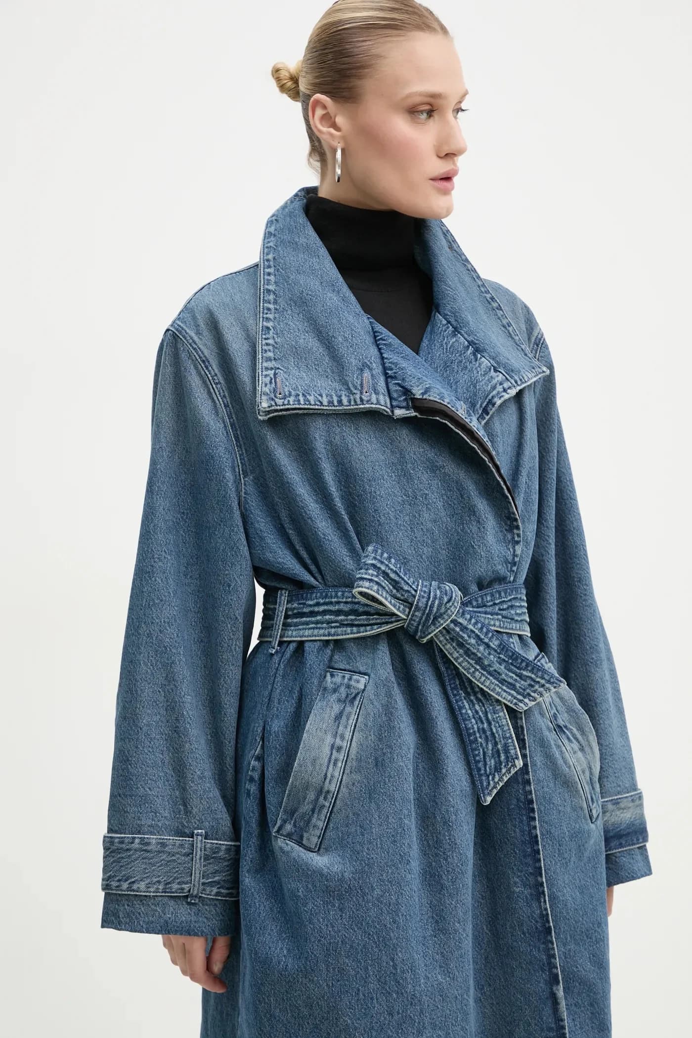 Джинсовое пальто - фото 4