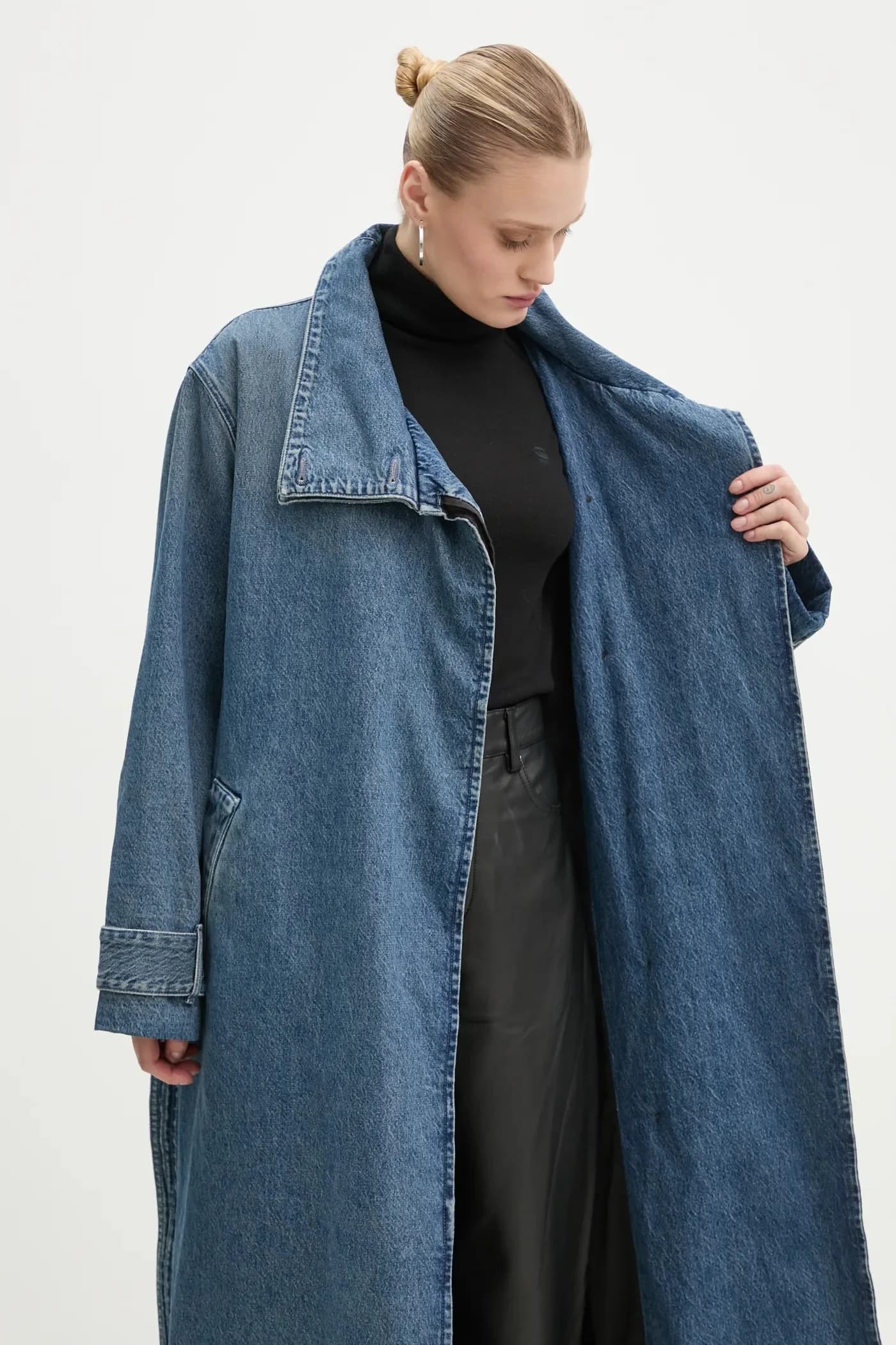 Джинсовое пальто - фото 6