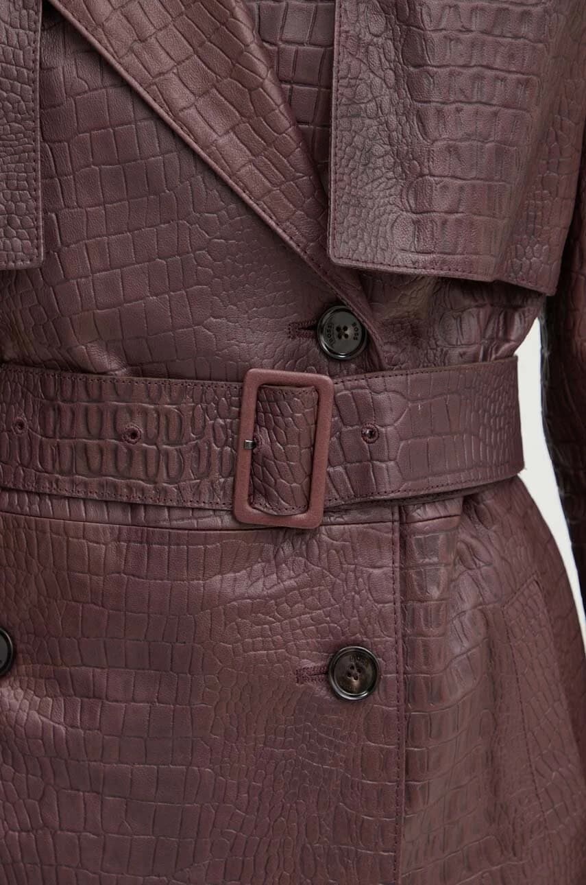 Кожаное пальто - фото 5