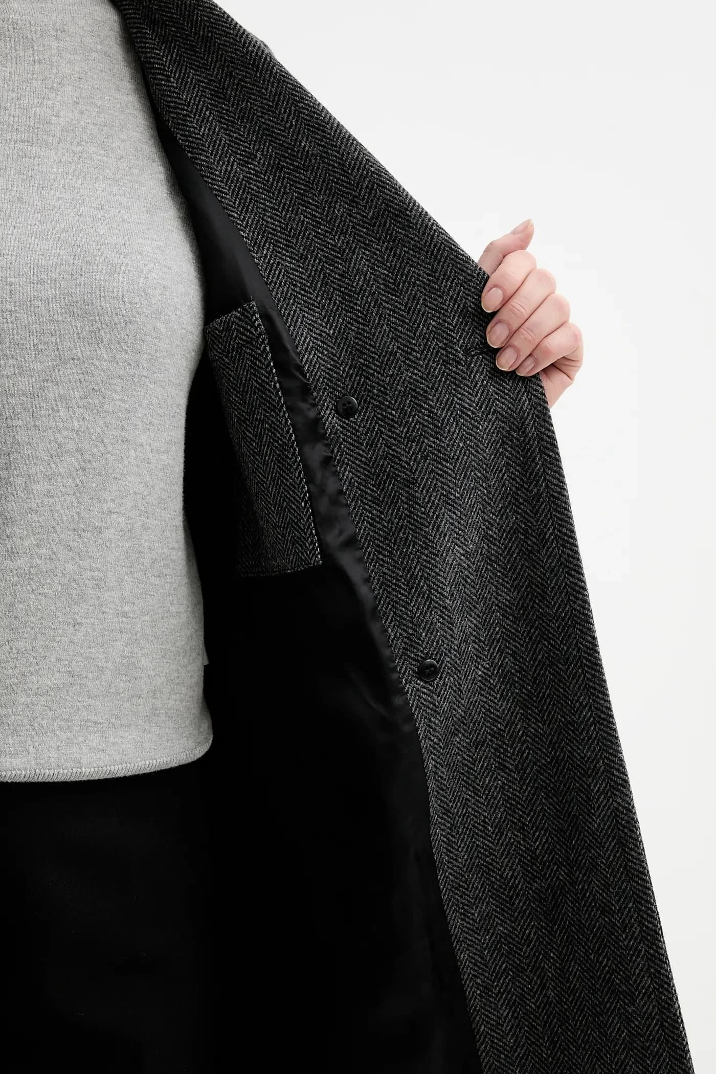 Пальто Manteau Ginny из смесовой шерсти - фото 6