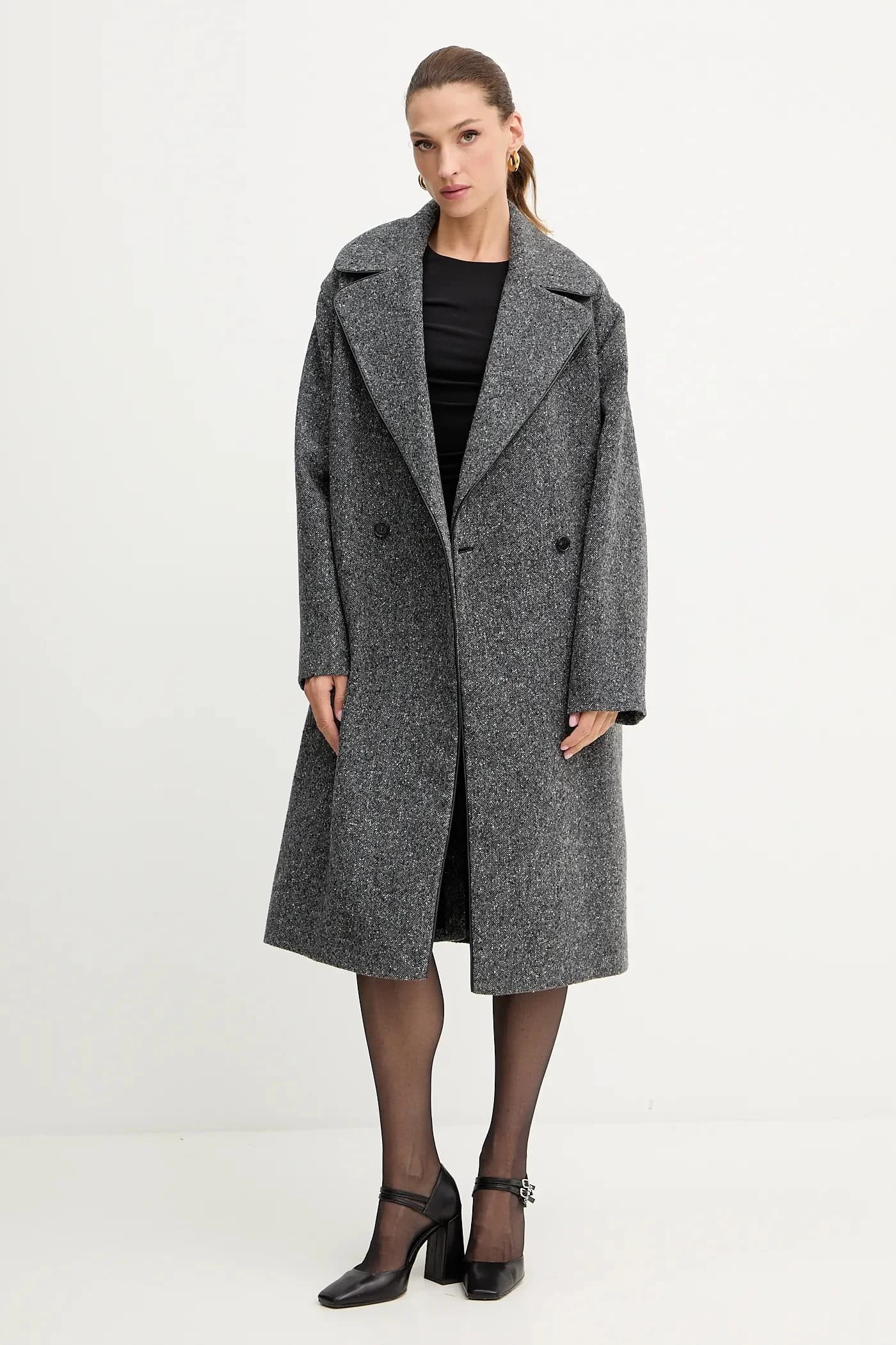 Пальто с добавлением шерсти - фото 2