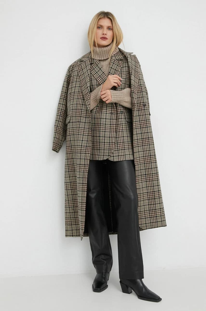 Шерстяное пальто Wanda - фото 4