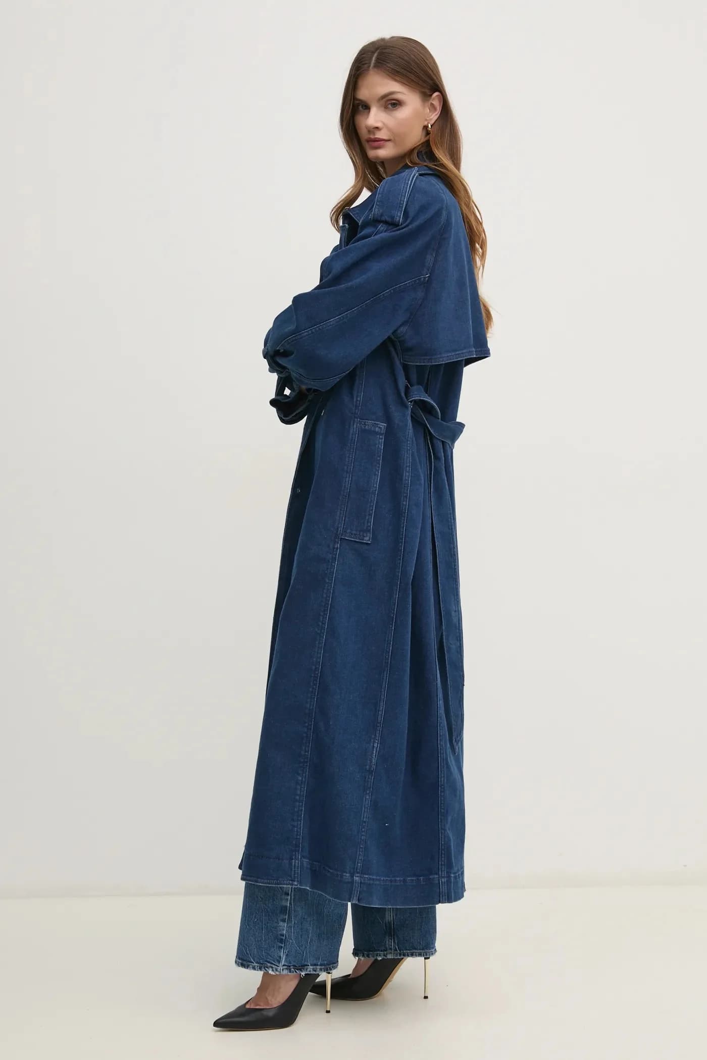 Джинсовое пальто - фото 4