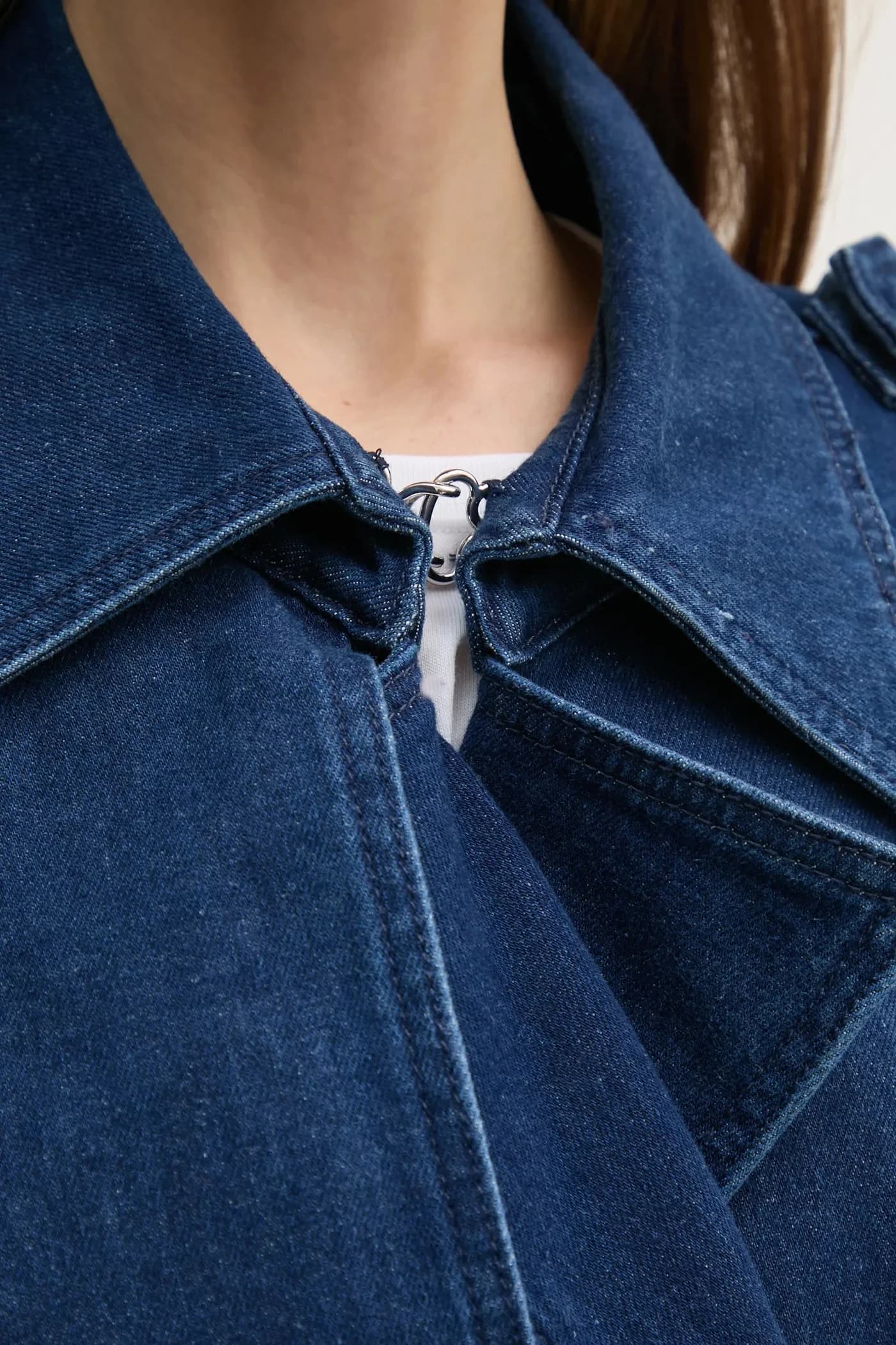 Джинсовое пальто - фото 7