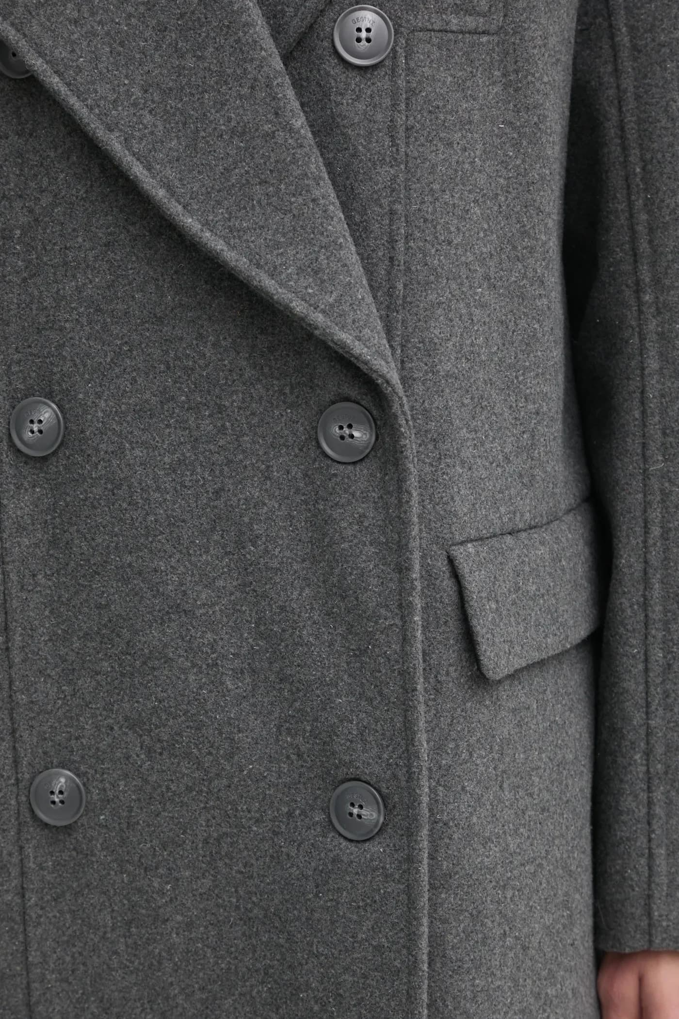 Пальто из смесовой шерсти - фото 6