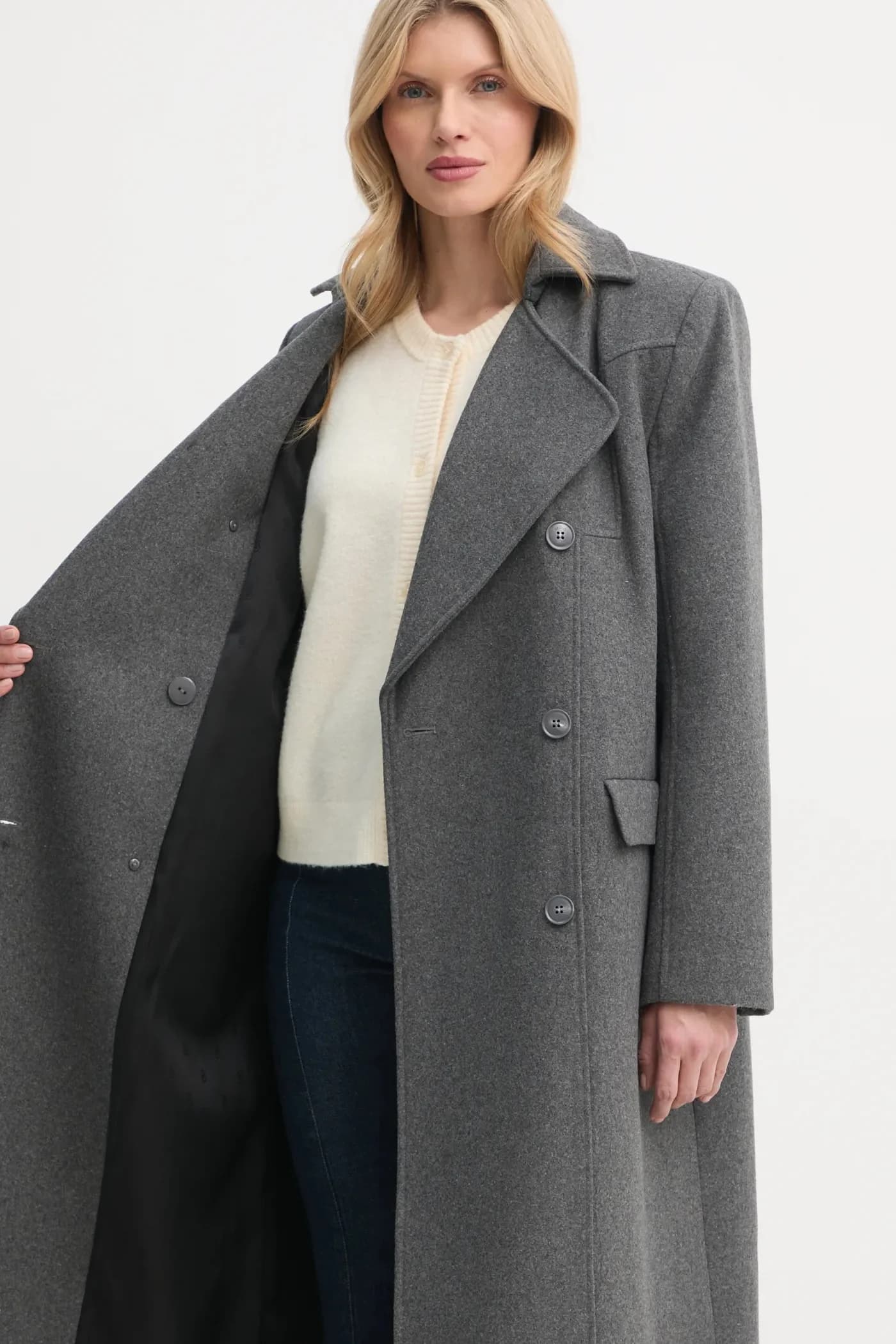 Пальто из смесовой шерсти - фото 7