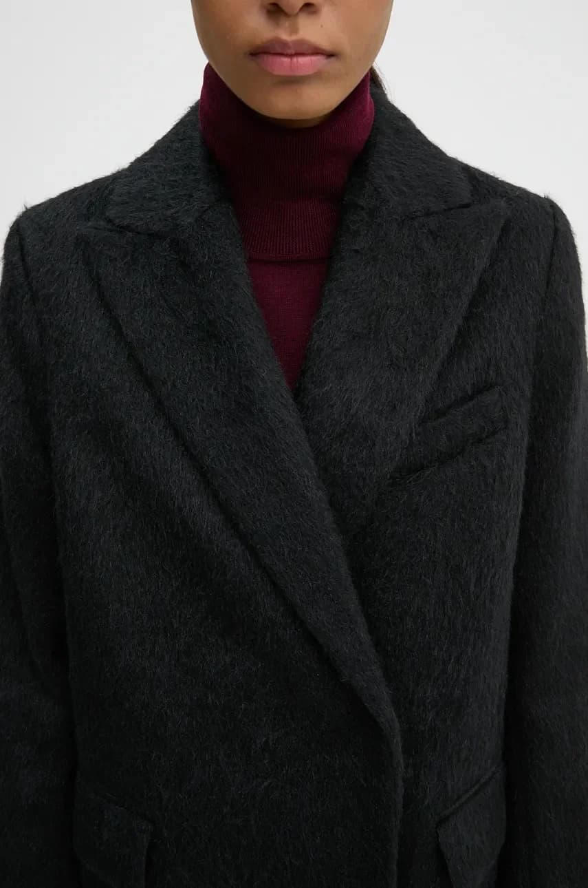 Пальто Franka из смесовой шерсти - Fuzzy Autumn - фото 6