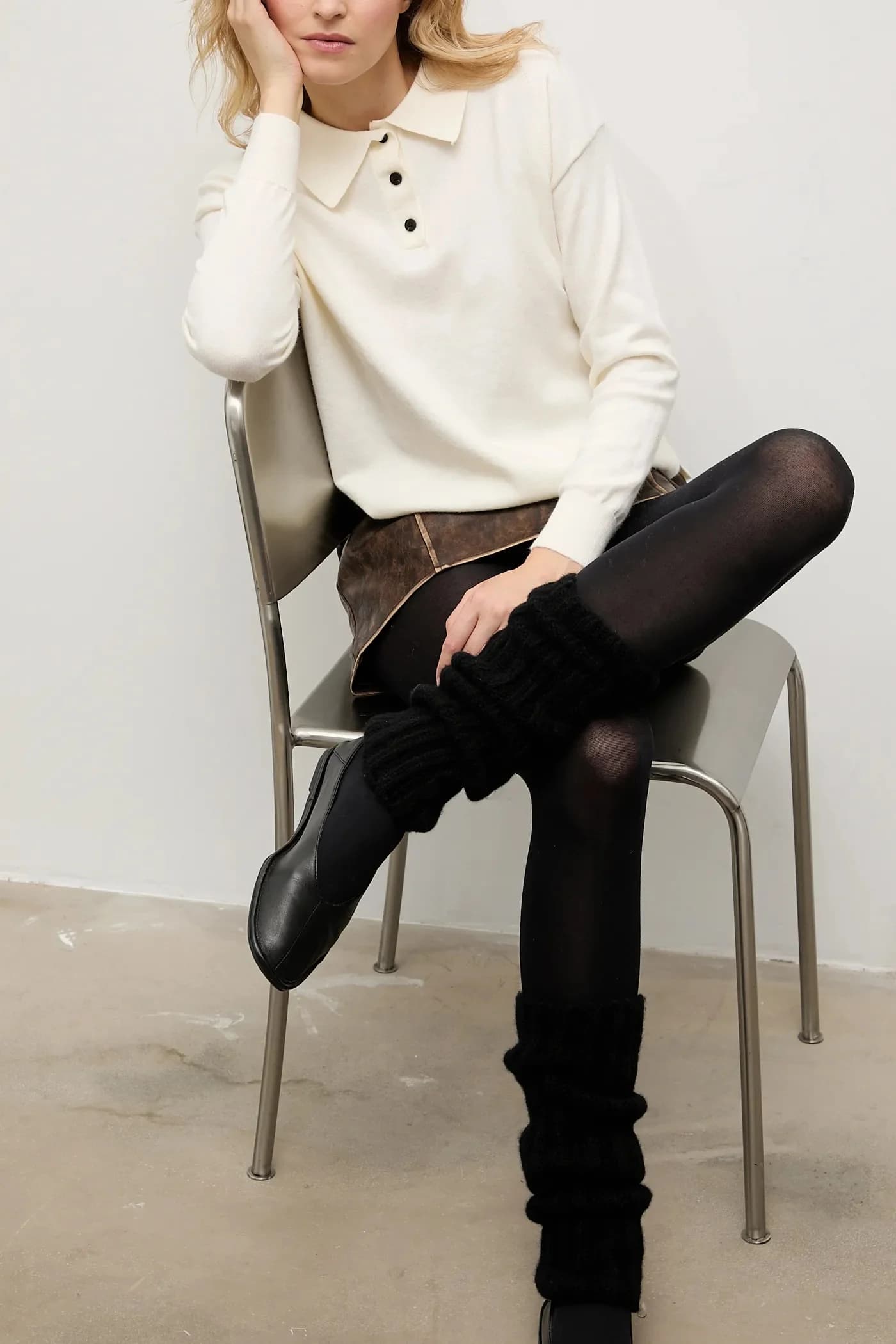 Леггинсы из мериносовой шерсти - фото 5