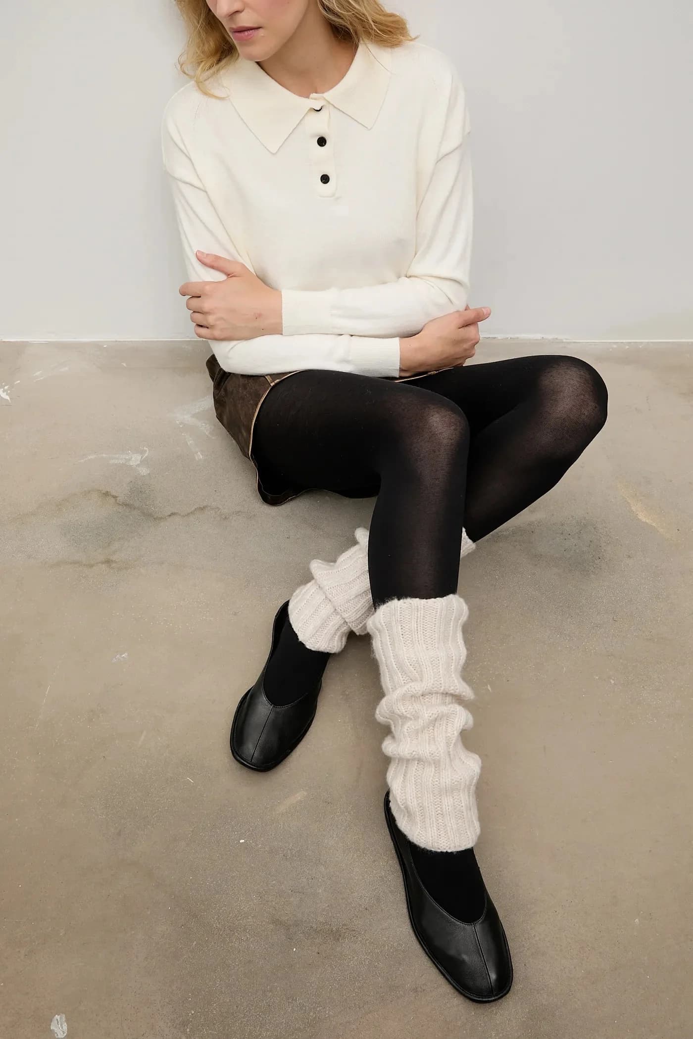 Леггинсы из мериносовой шерсти - фото 4