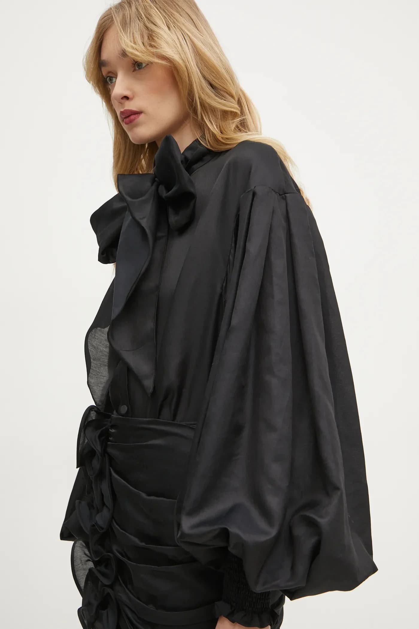 рубашка Bommie из смесового шелка - фото 4