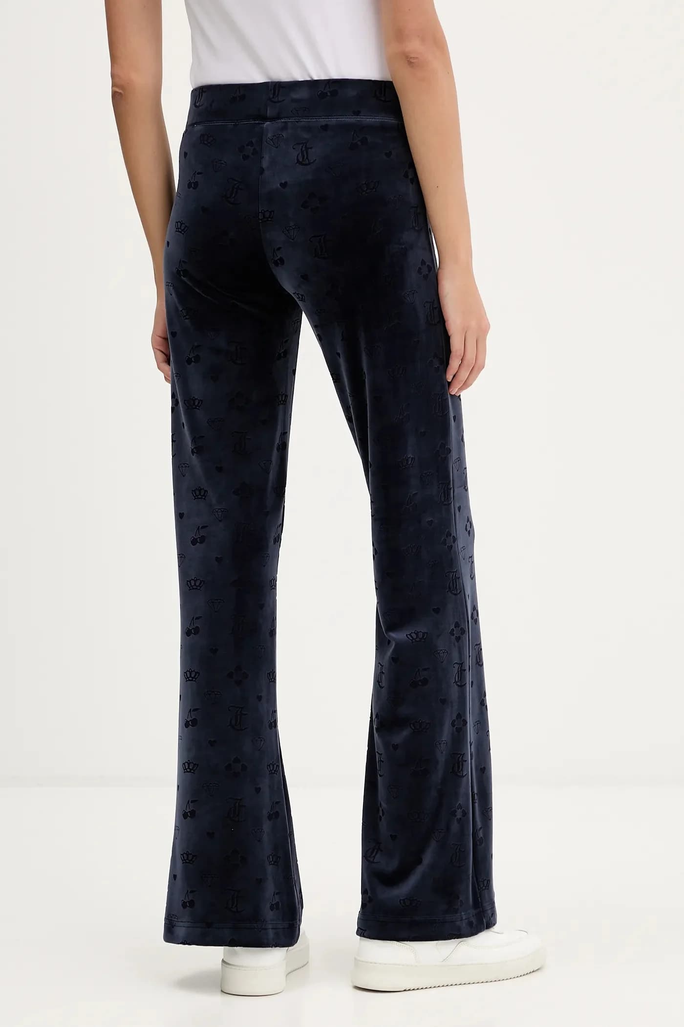 Велюровые спортивные брюки с монограммой Lisa - фото 3