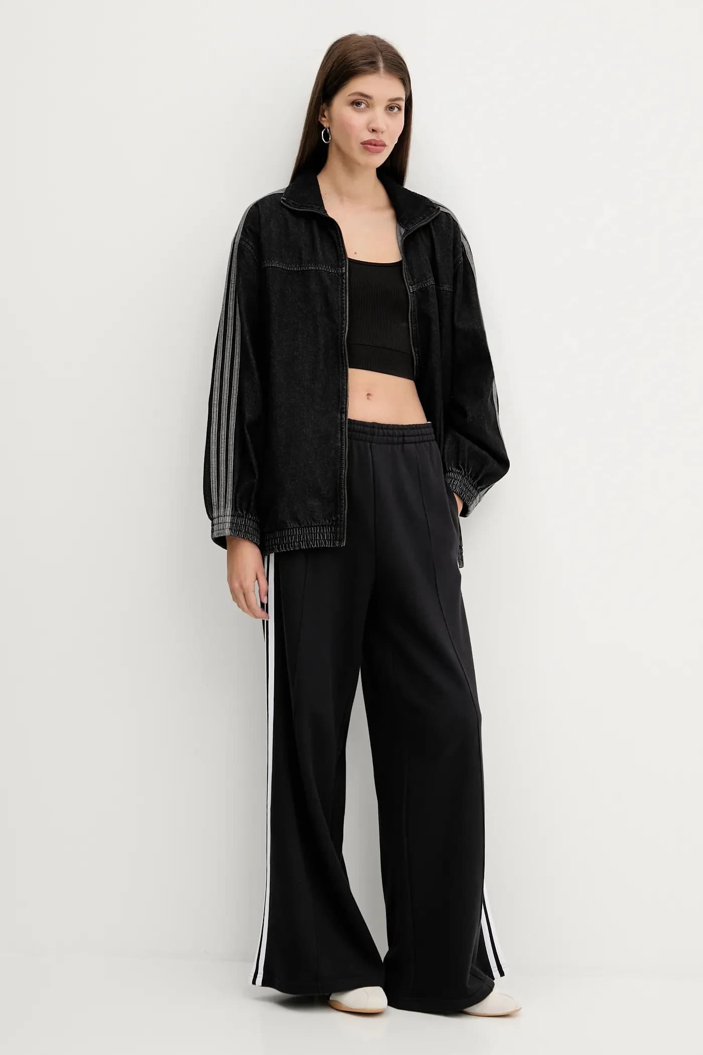 Хлопковые спортивные брюки с 3 полосками - фото 2