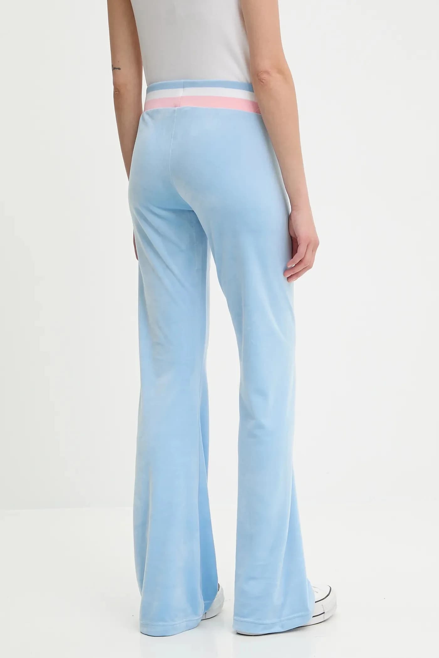 Бархатные спортивные брюки CHRISTINE STRIPE LOW RISE - фото 3