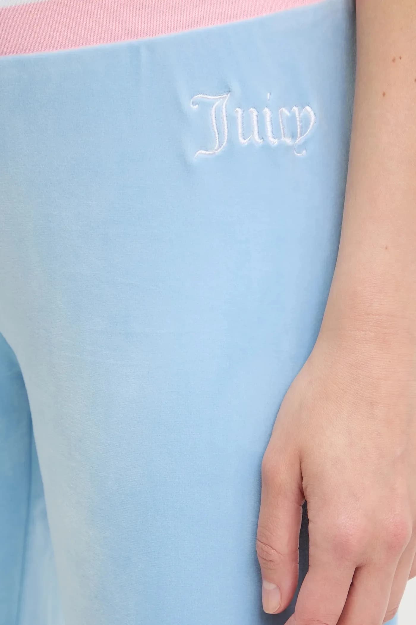 Бархатные спортивные брюки CHRISTINE STRIPE LOW RISE - фото 4