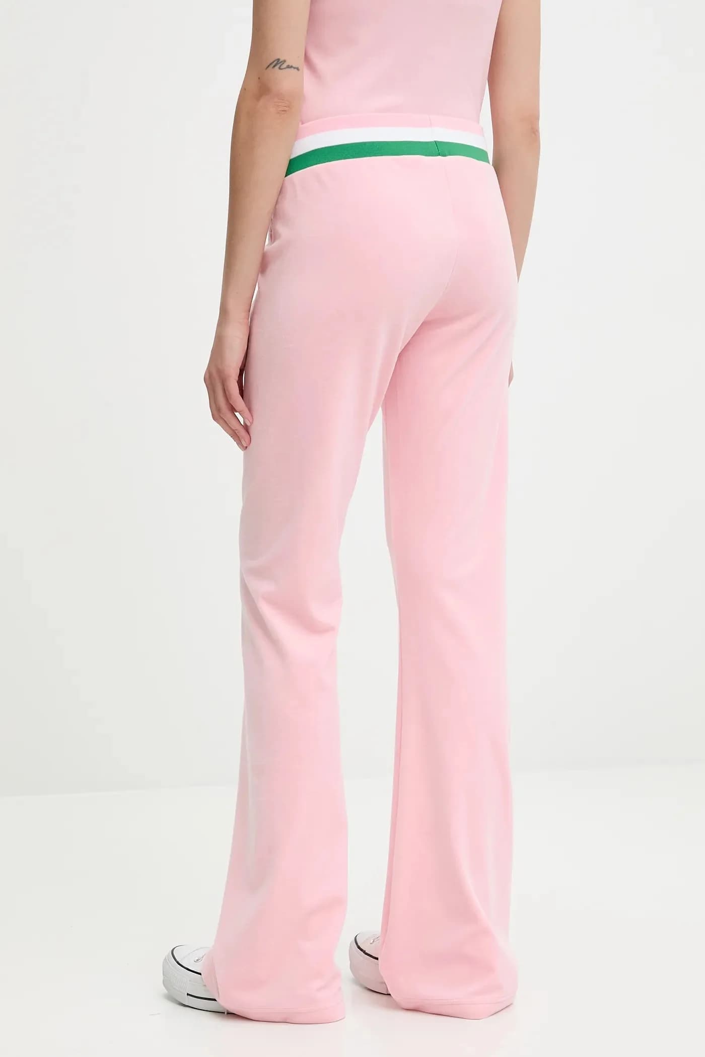 Бархатные спортивные брюки CHRISTINE STRIPE LOW RISE - фото 3