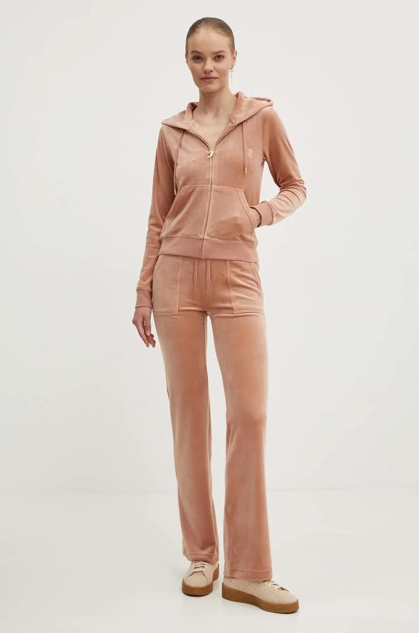 Велюровые спортивные брюки DEL RAY GOLD - фото 2