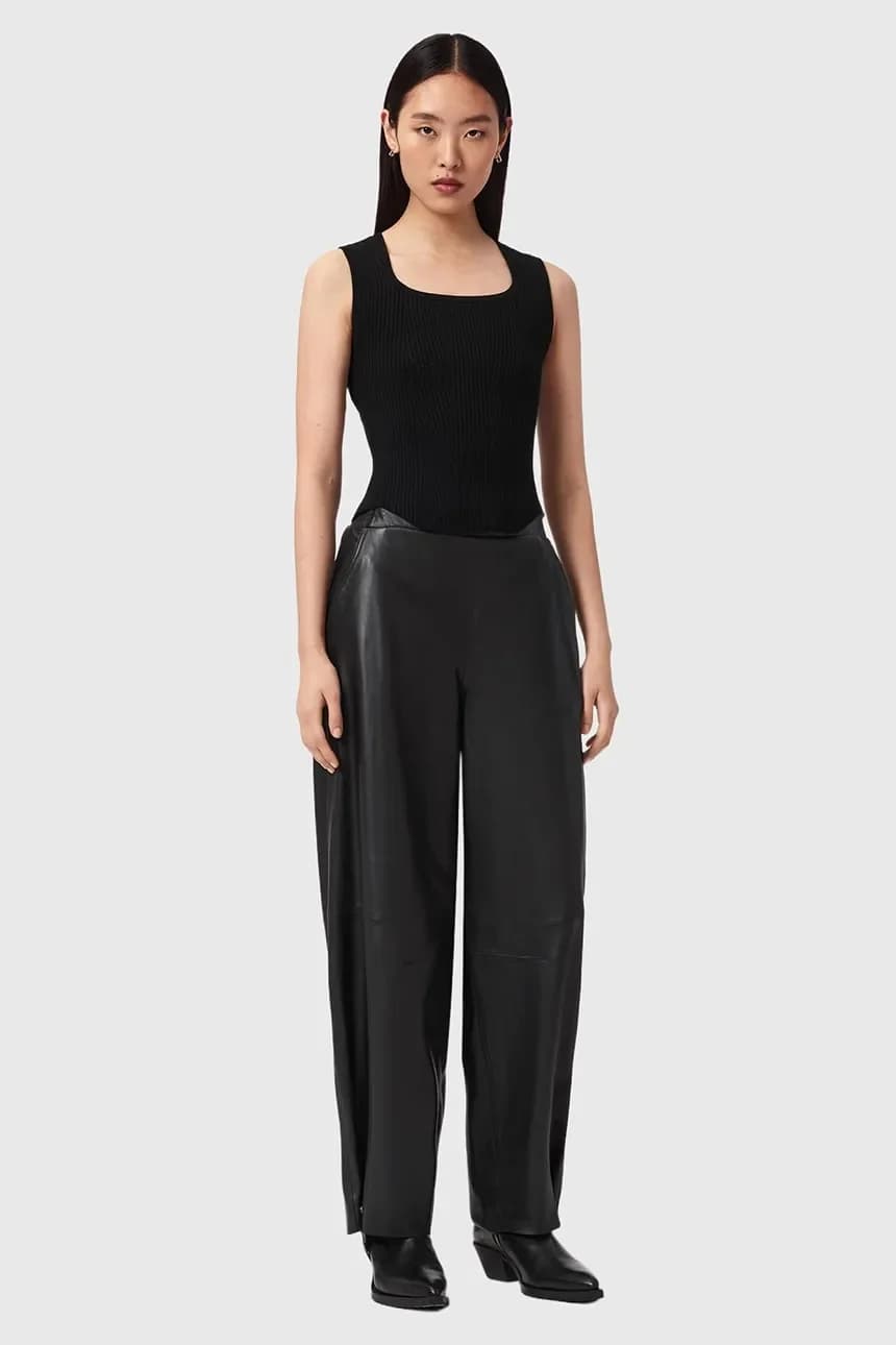 ЭТТА кожаные брюки - фото 5