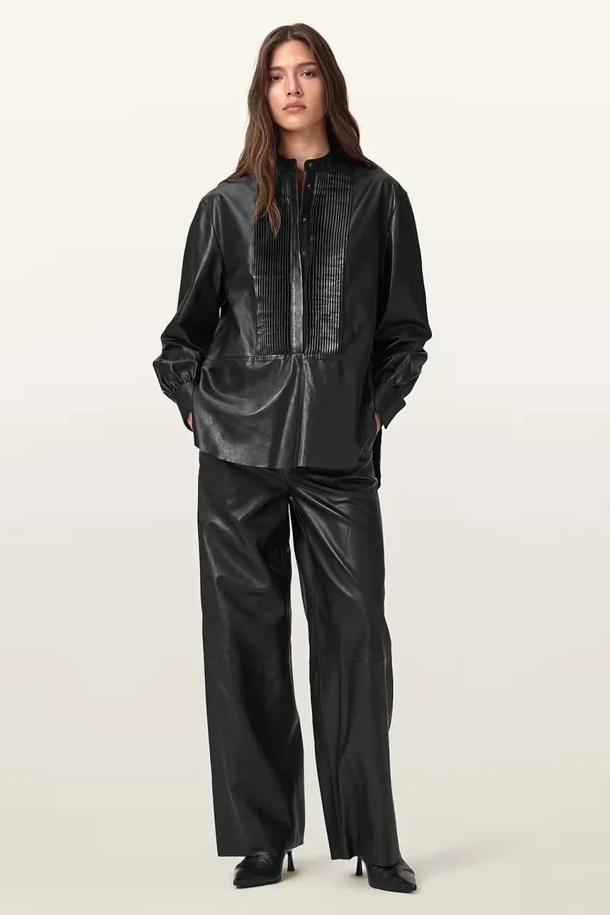 ASH кожаные брюки