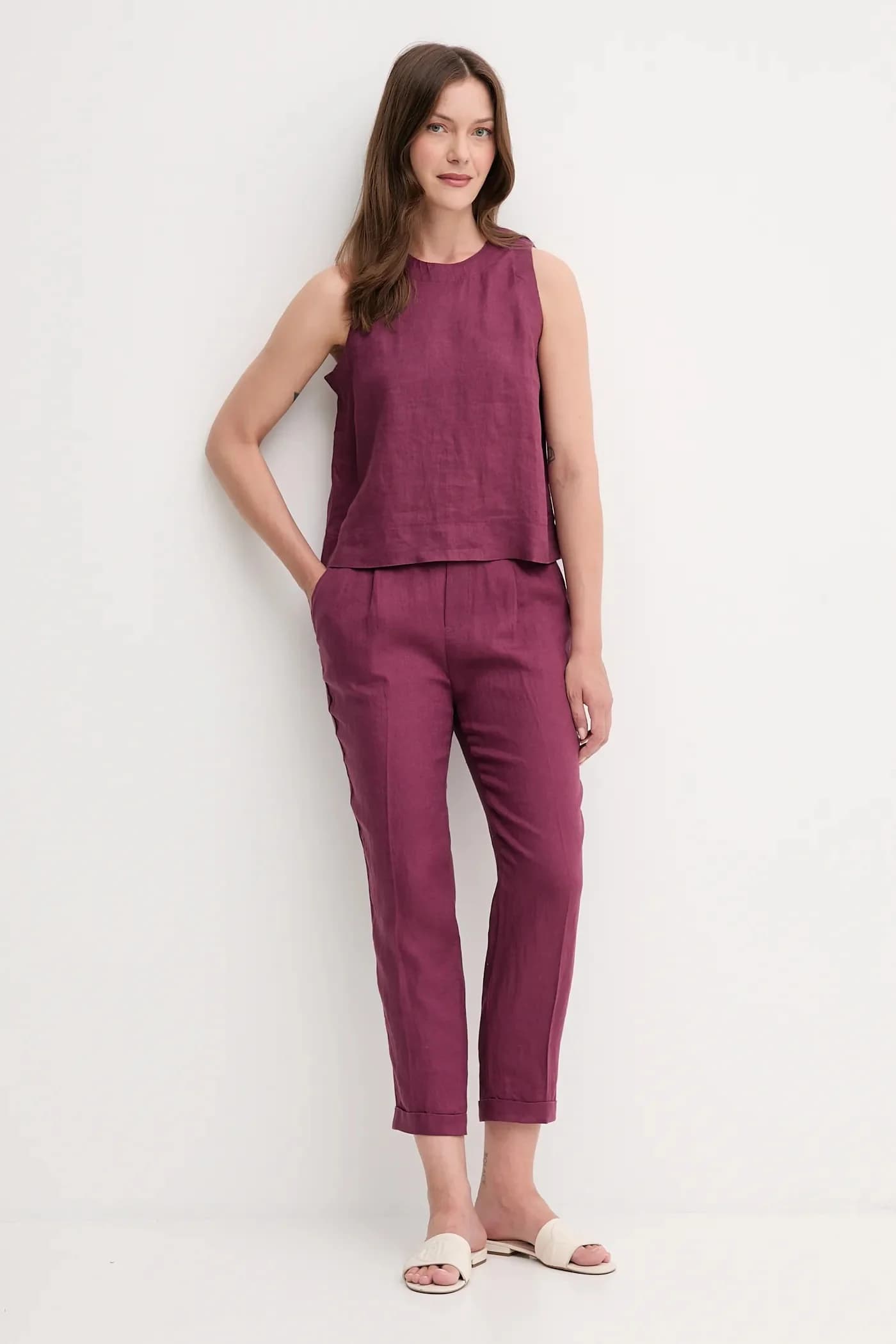 Льняные брюки - фото 2